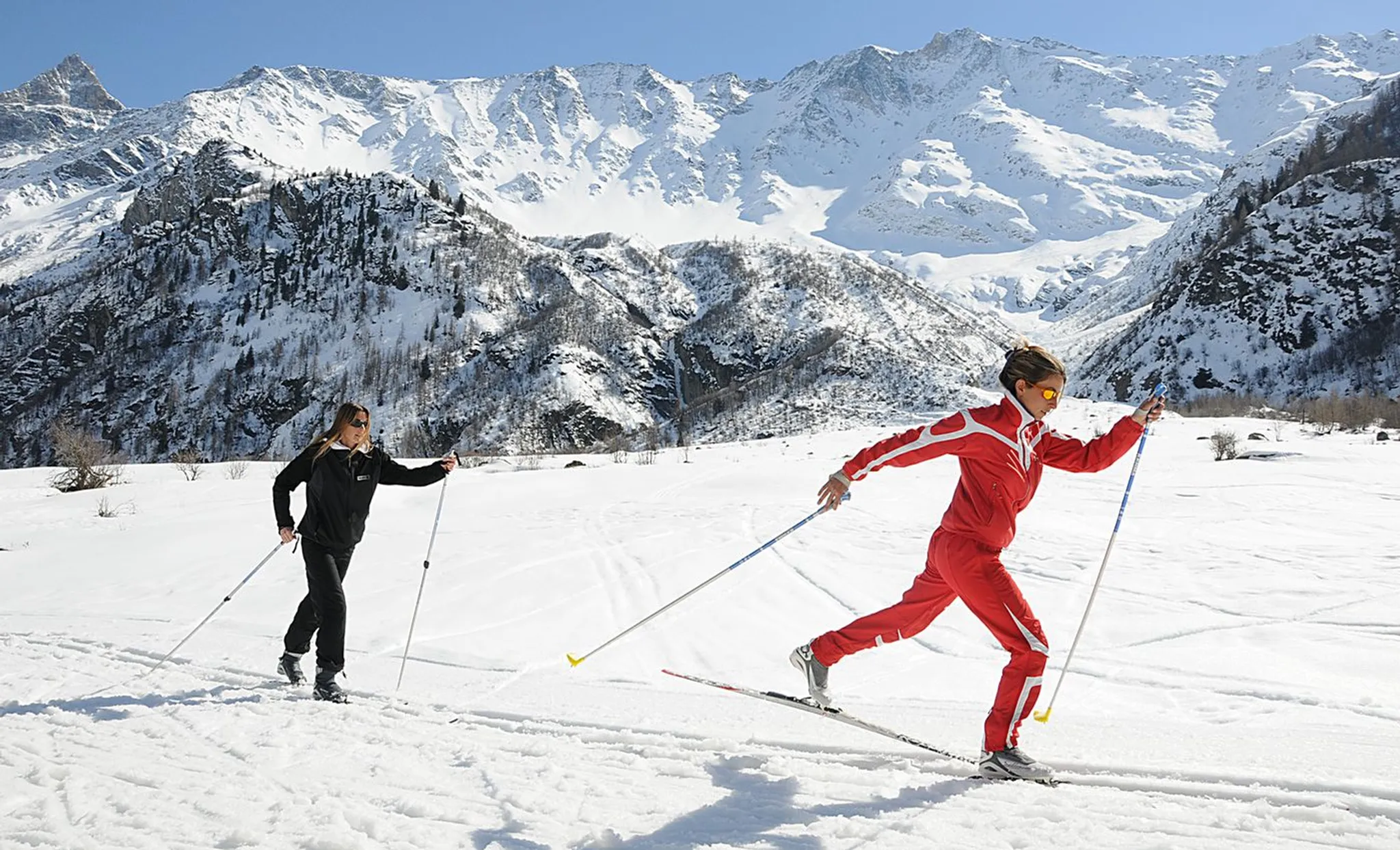 Cours de ski de fond à Peisey-Vallandry