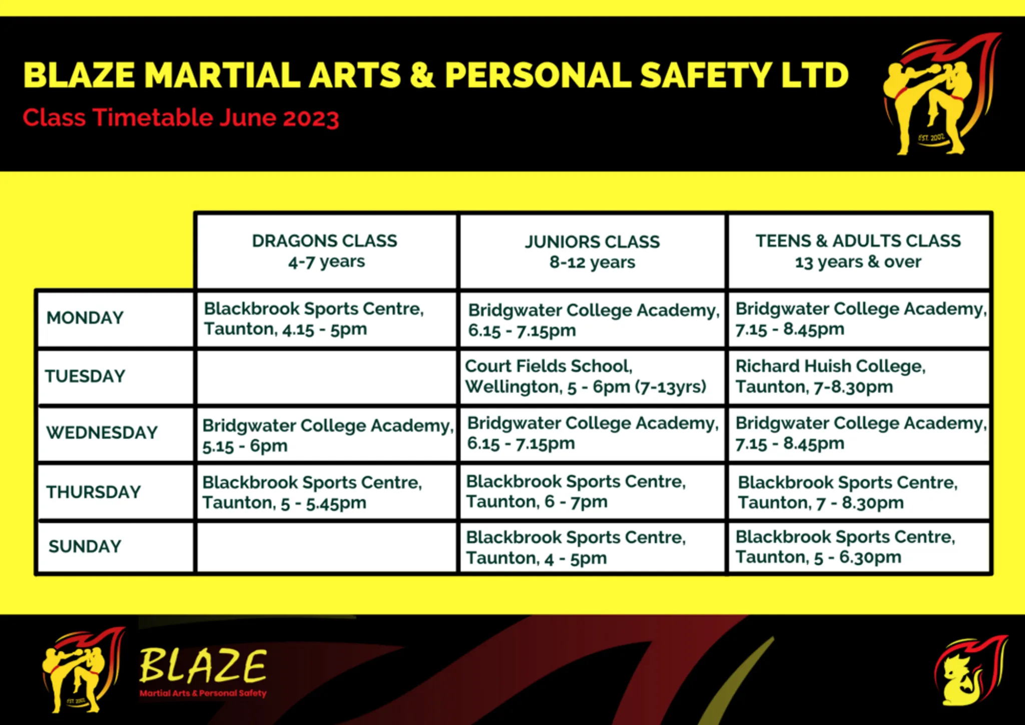 BLAZE Martial Arts & Personal Safety - Kick-Boxing School