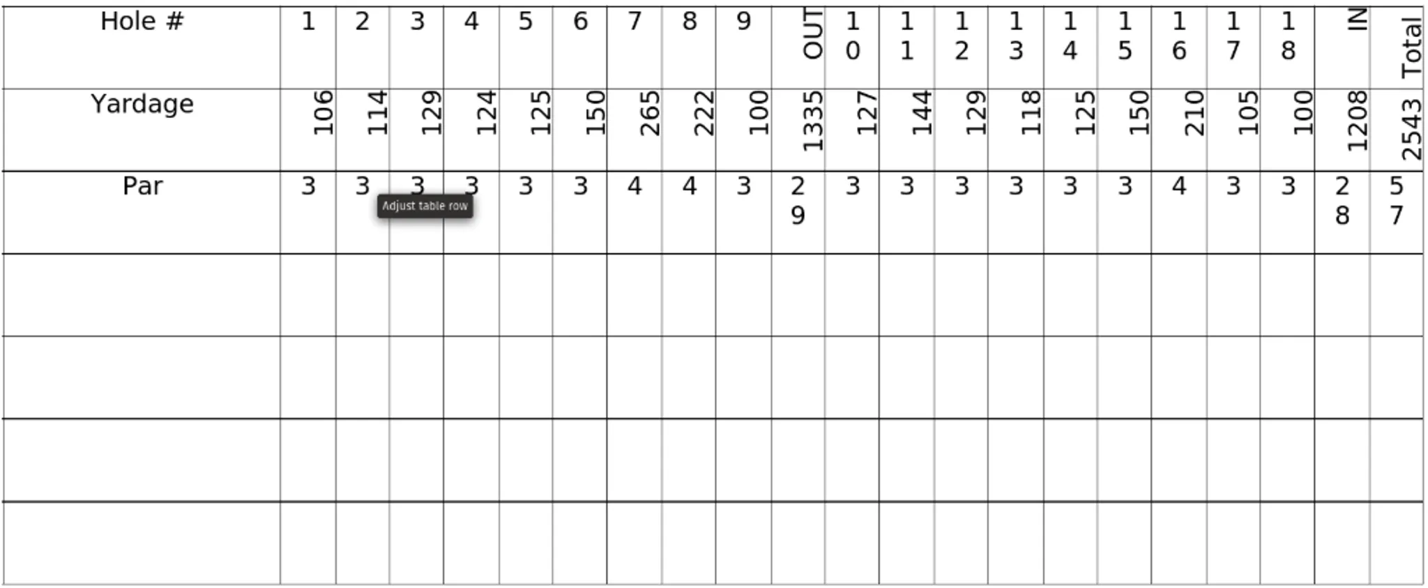 Rosevale Golf Course