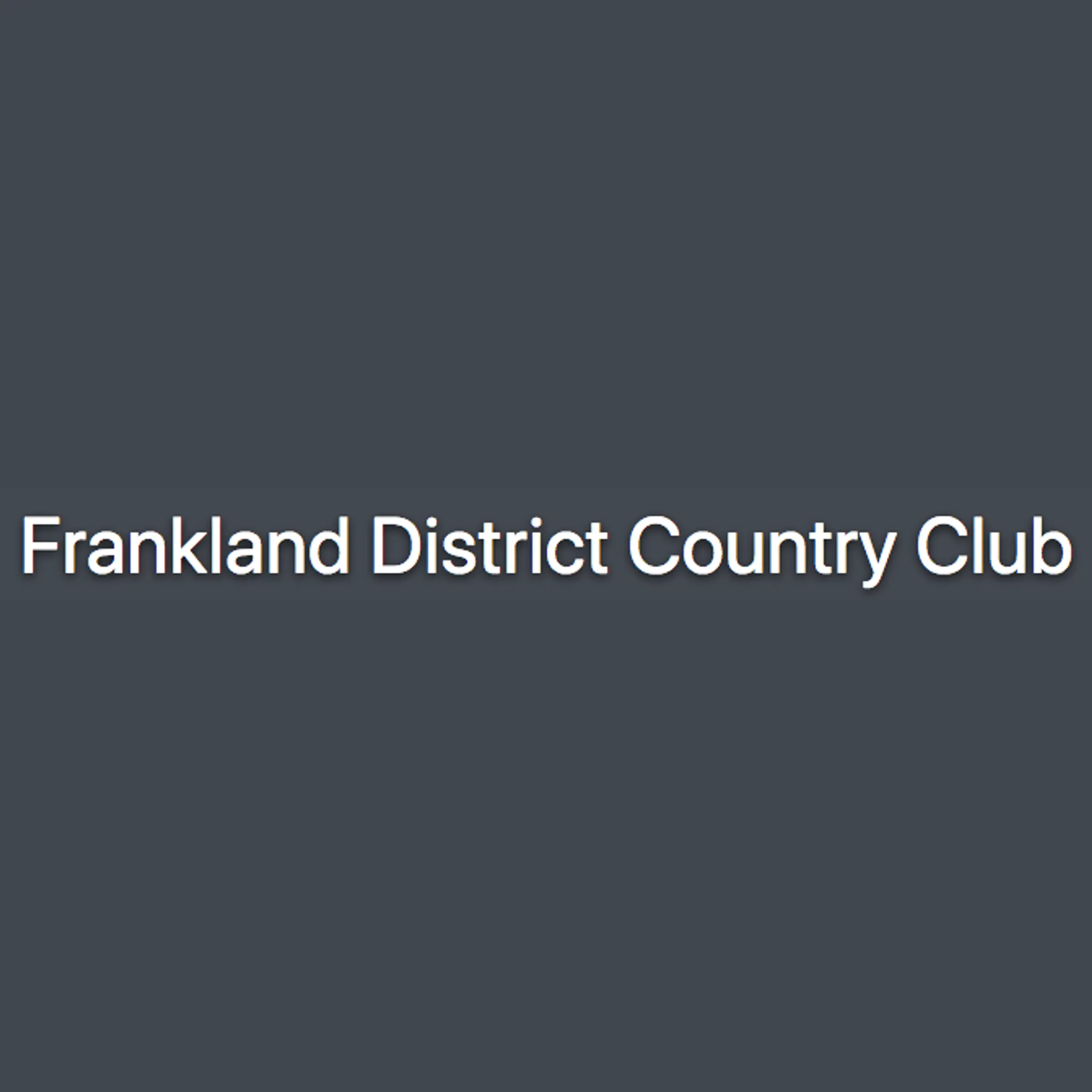 Frankland District Country Club
