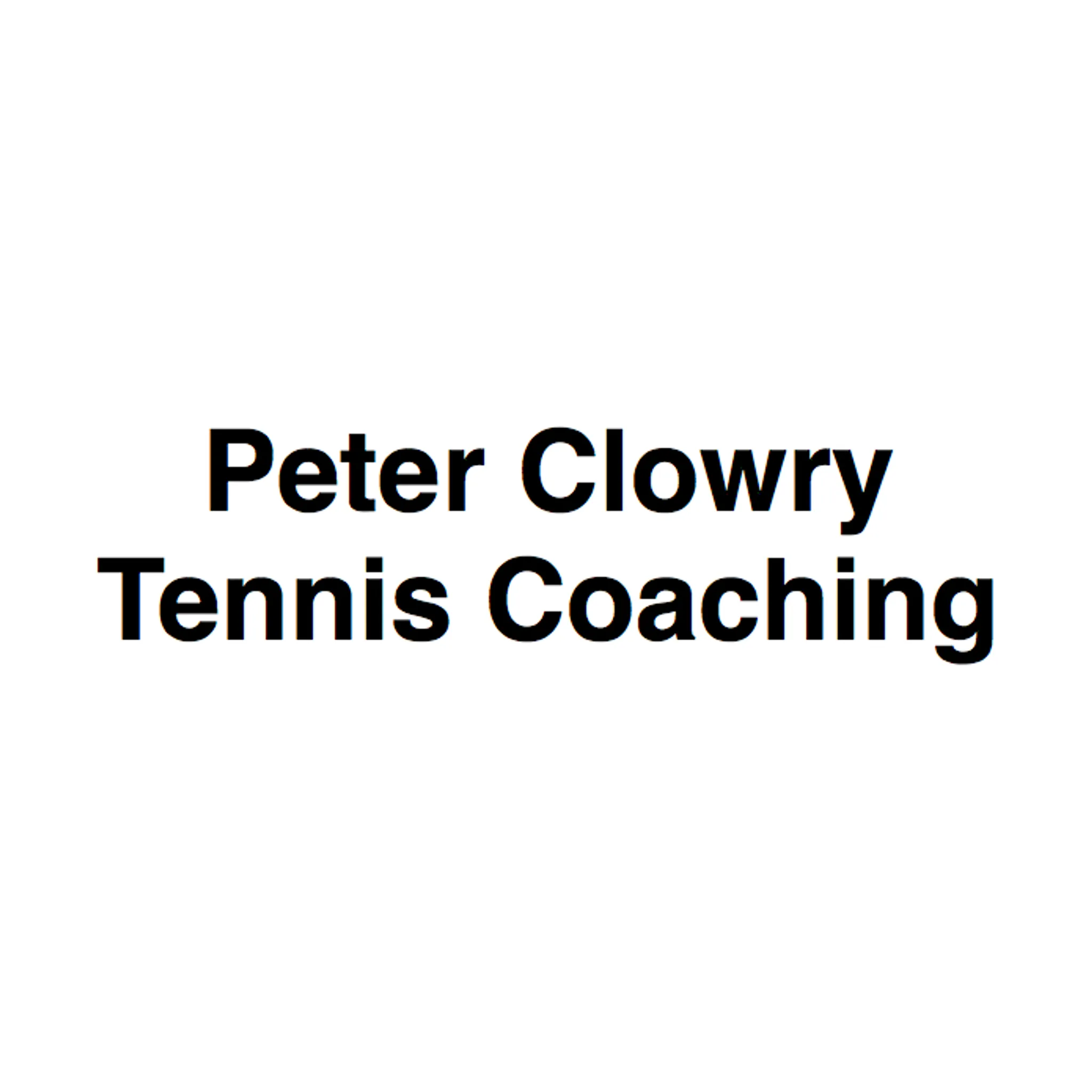 Peter Clowry Tennis Coaching