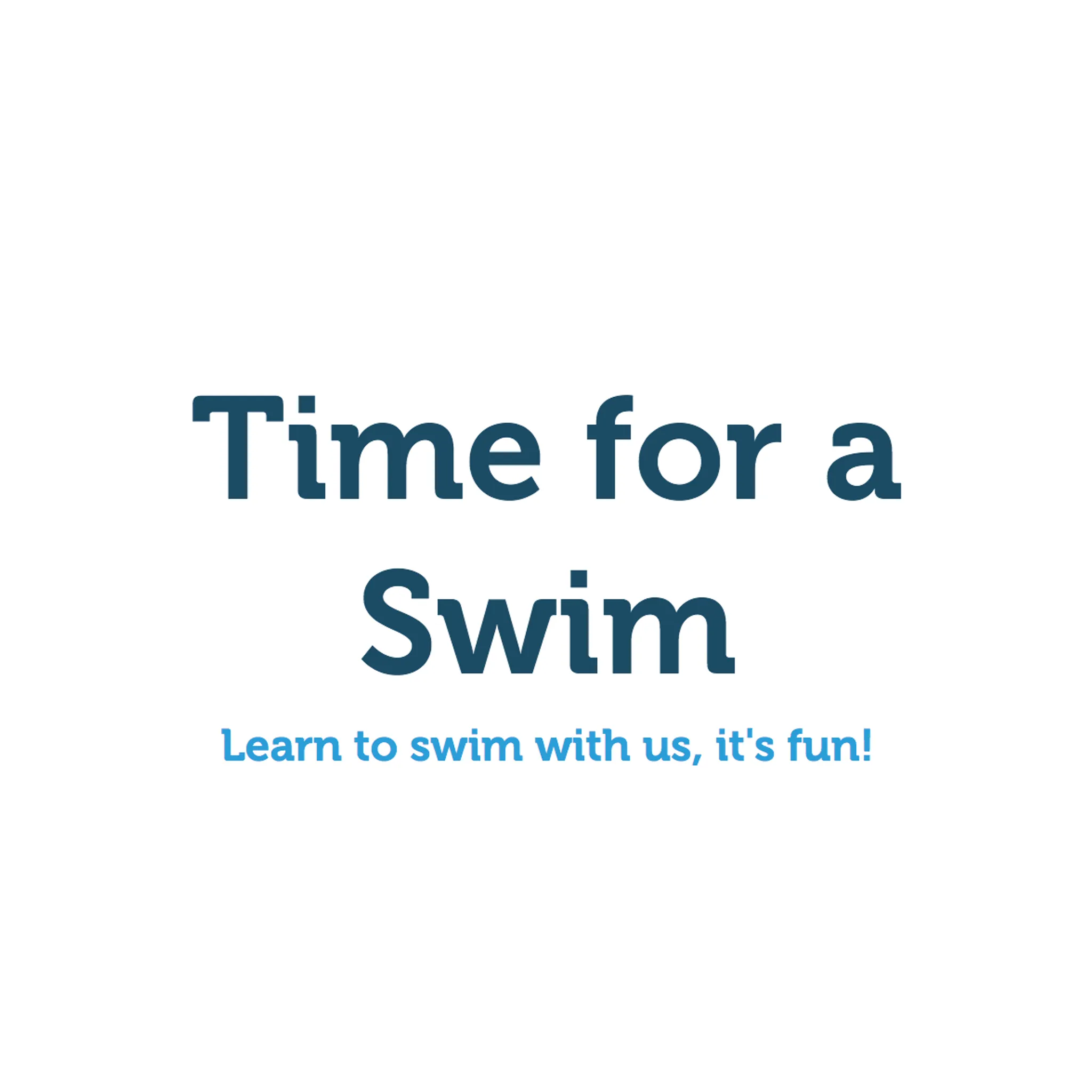 Time for a Swim