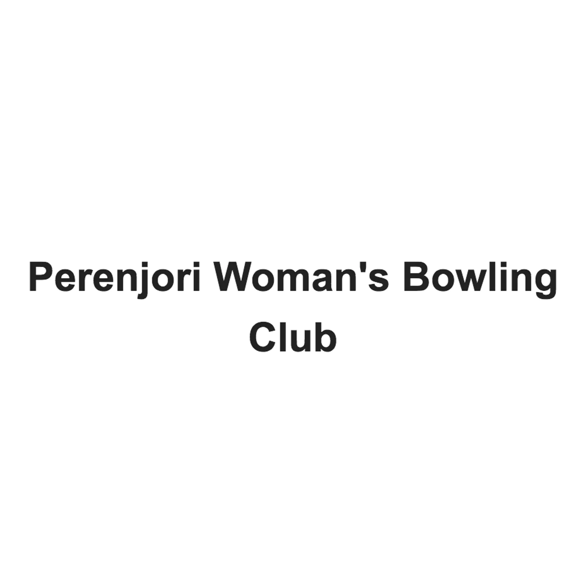 Perenjori Woman's Bowling Club
