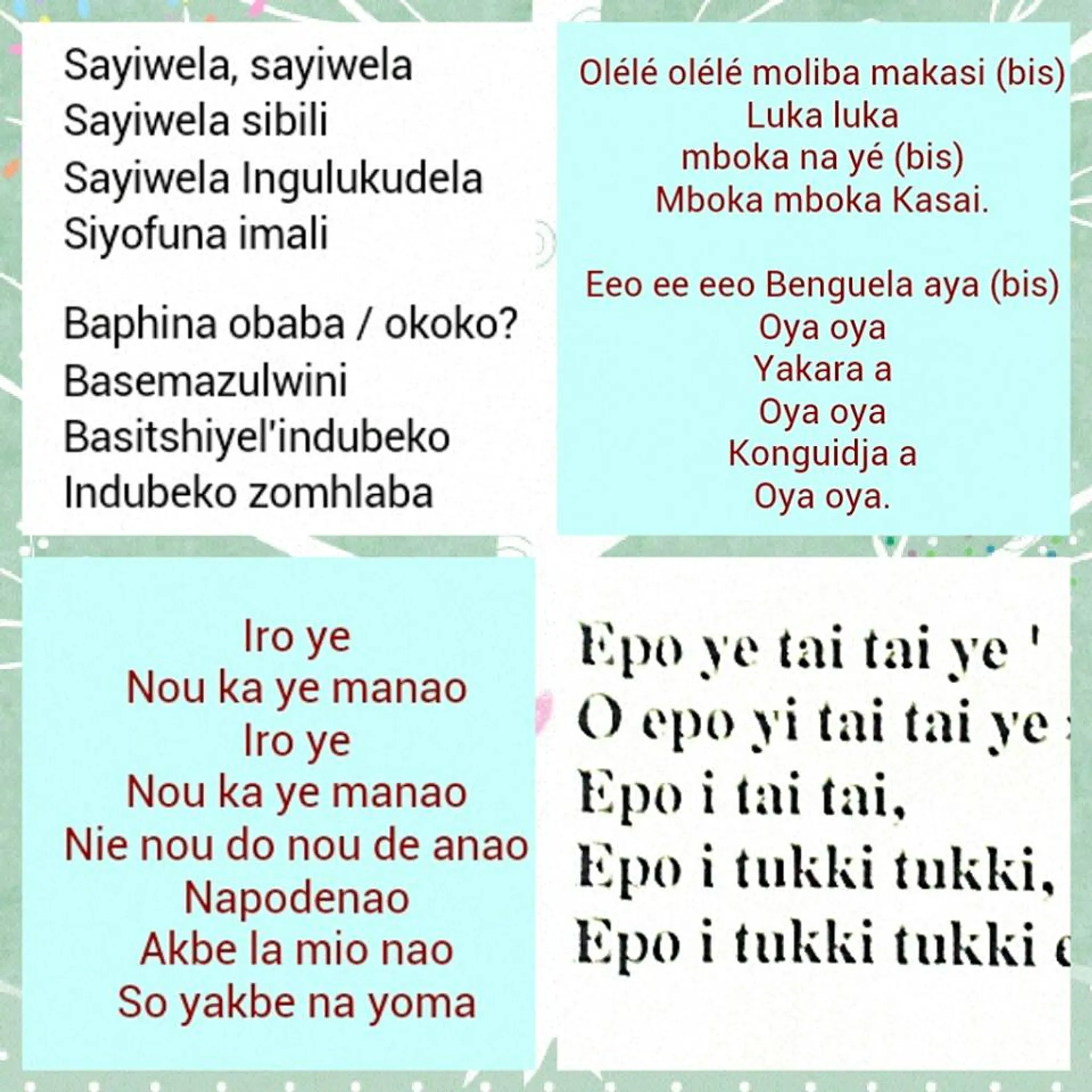 Course De Chant Paris / Variety International