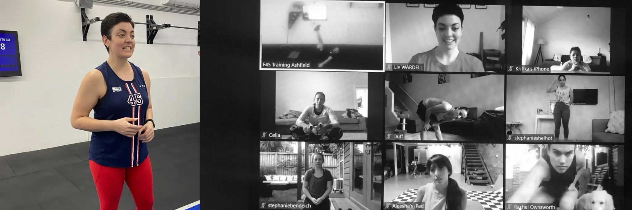 Live F45 Classes with a Trainer