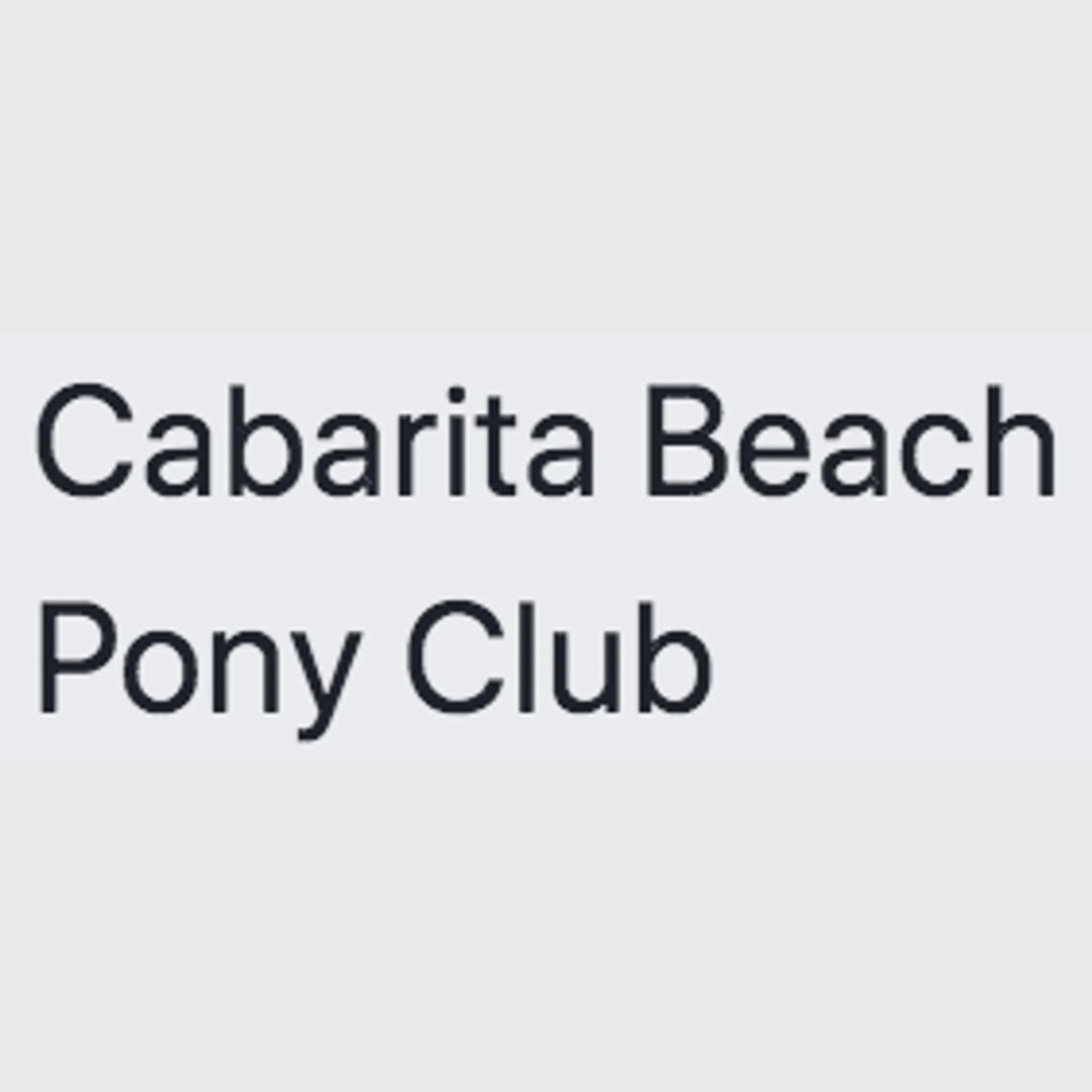 Cabarita Beach Pony Club