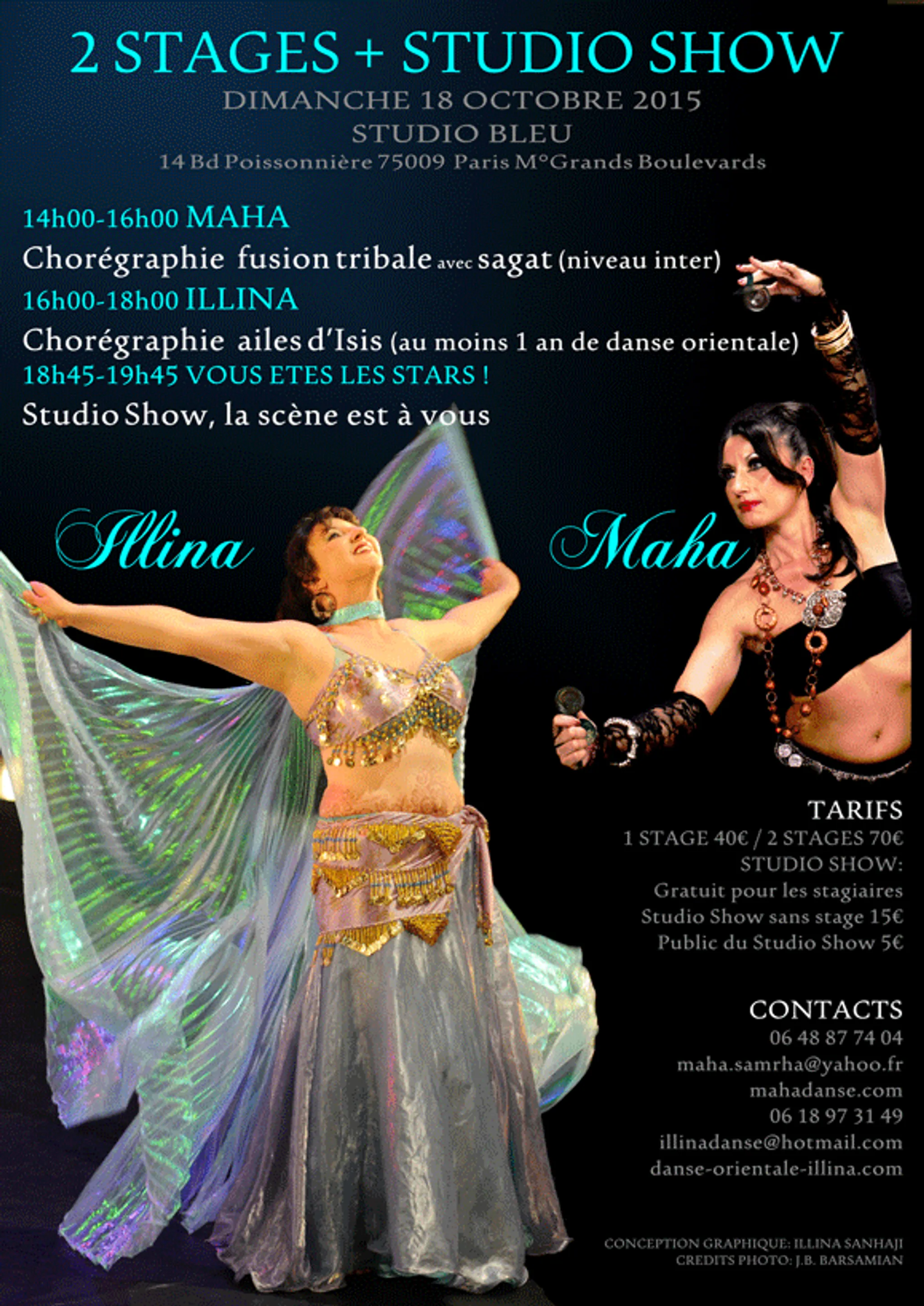 Illina Danse Orientale, Yoga, Lady World Dance