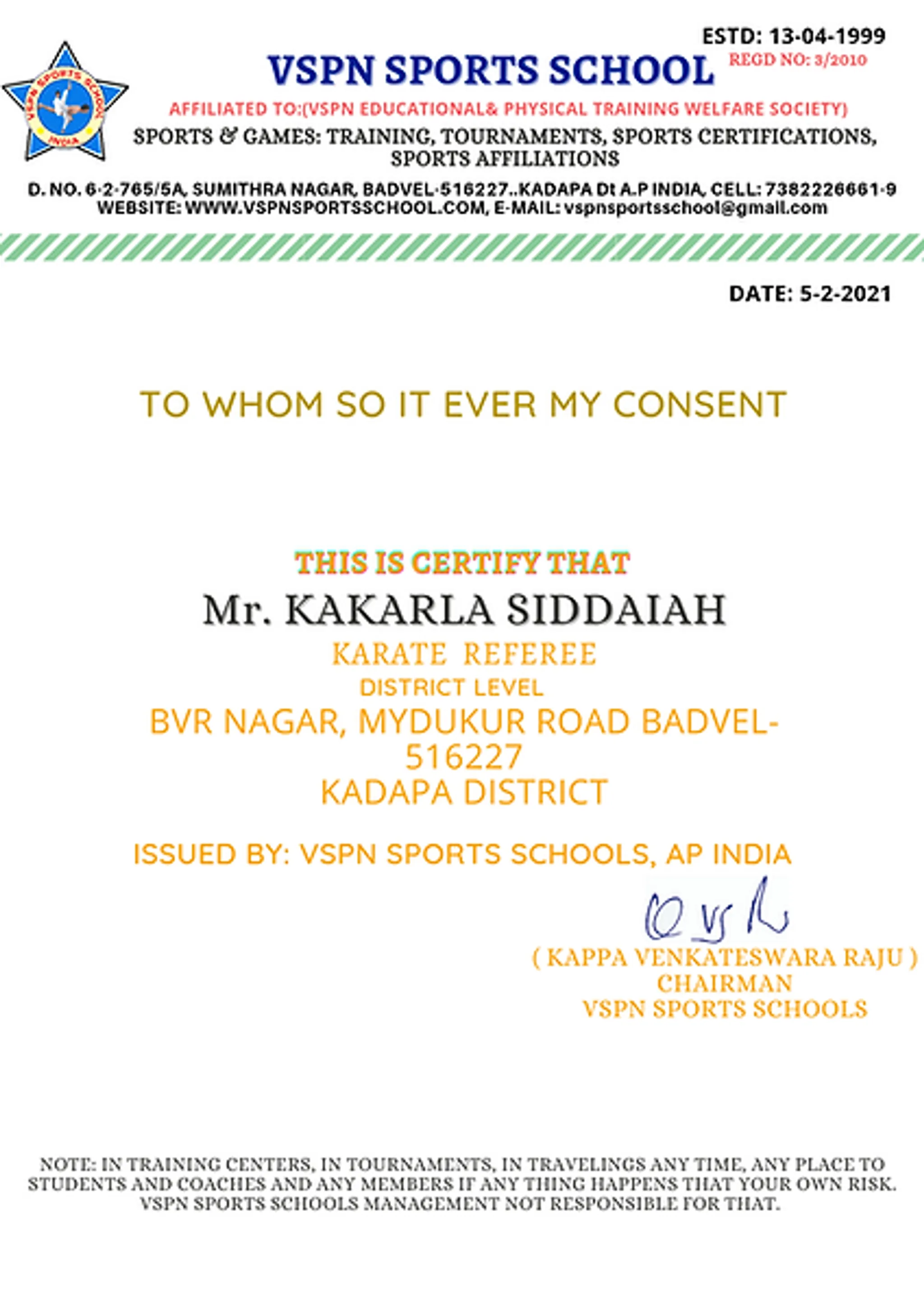 VSPN SPORTS SCHOOL AFFILIATIONS