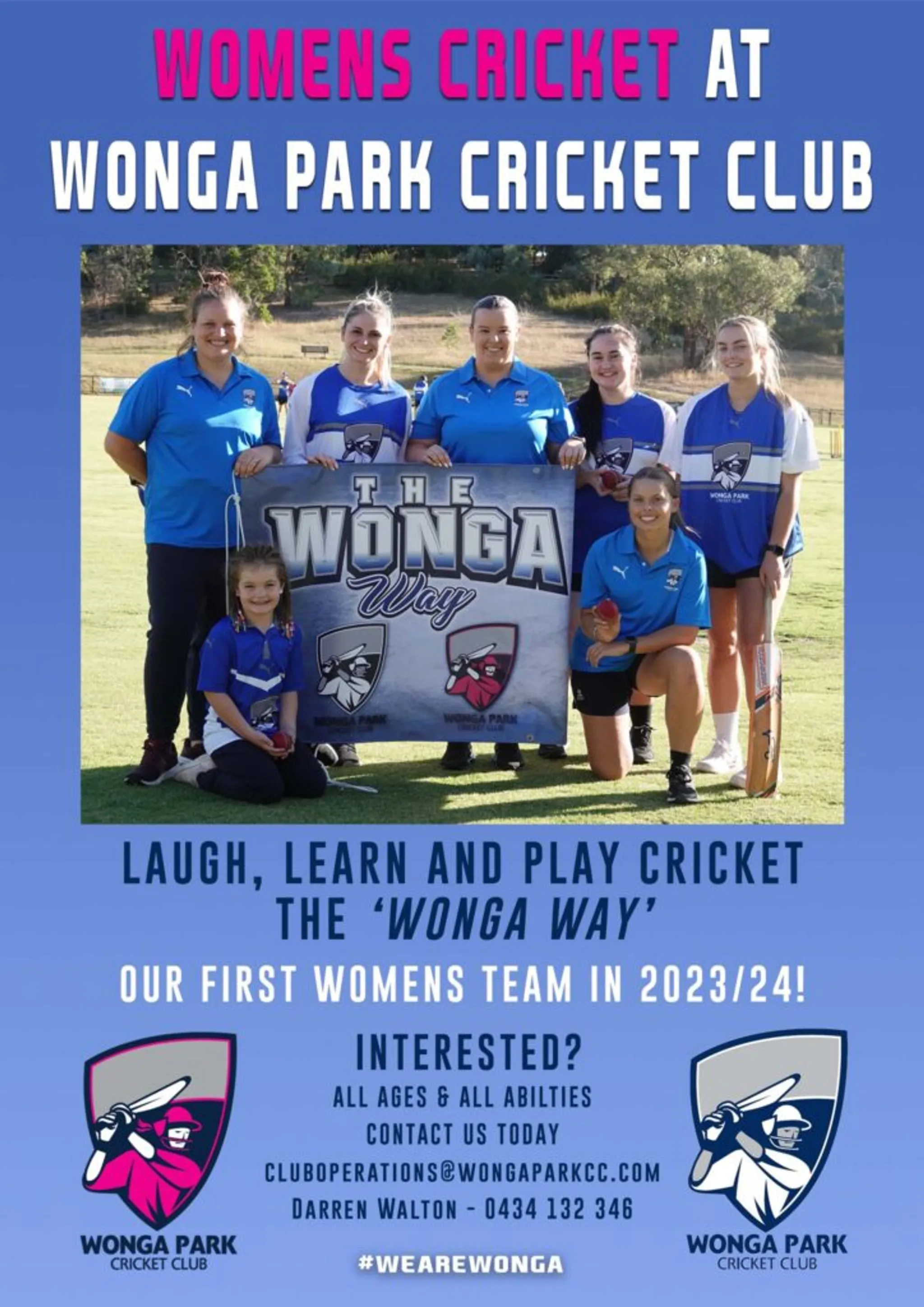 Womens Cricket at Wonga Park
