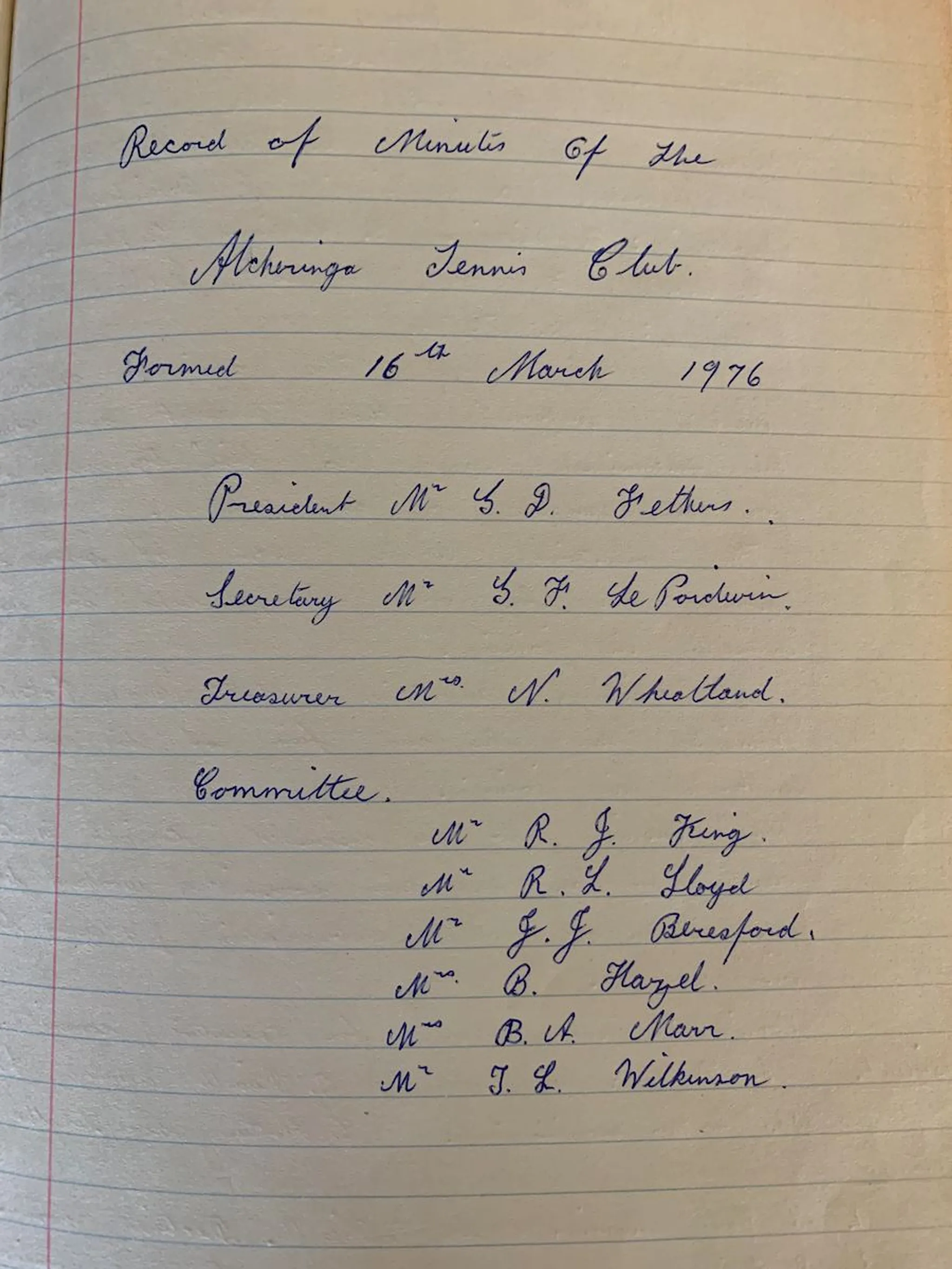 Alcheringa Tennis Club Open Courts