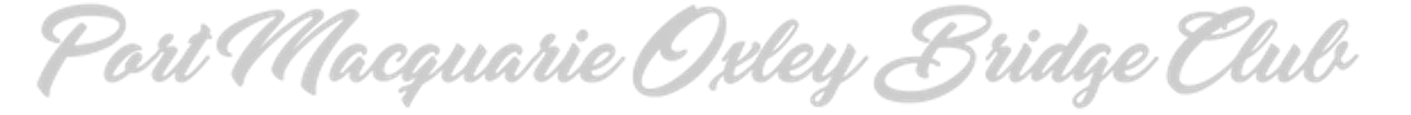 Port Macquarie Oxley Bridge Club