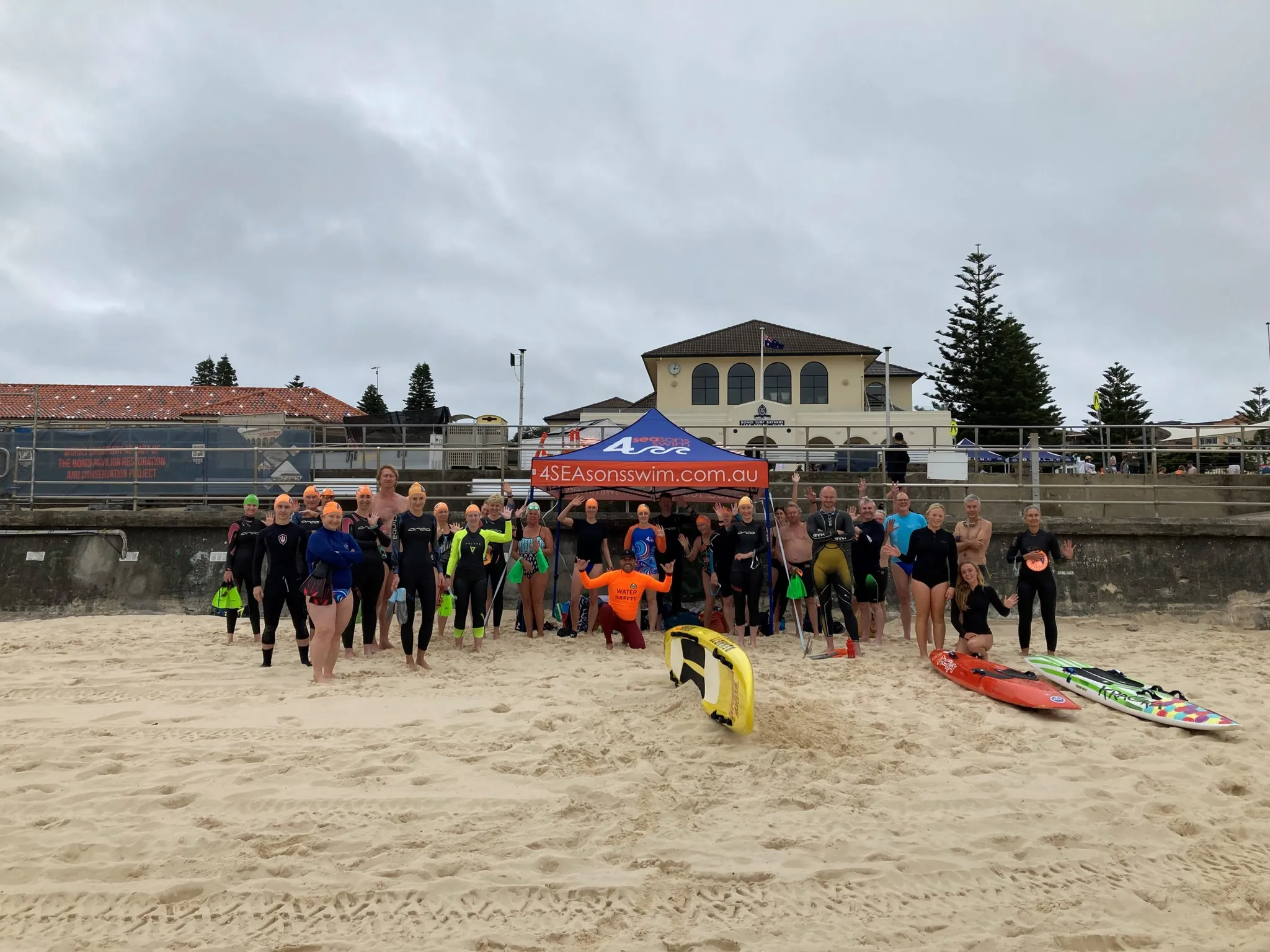 4SEAsons Swim Group at Bondi Beach
