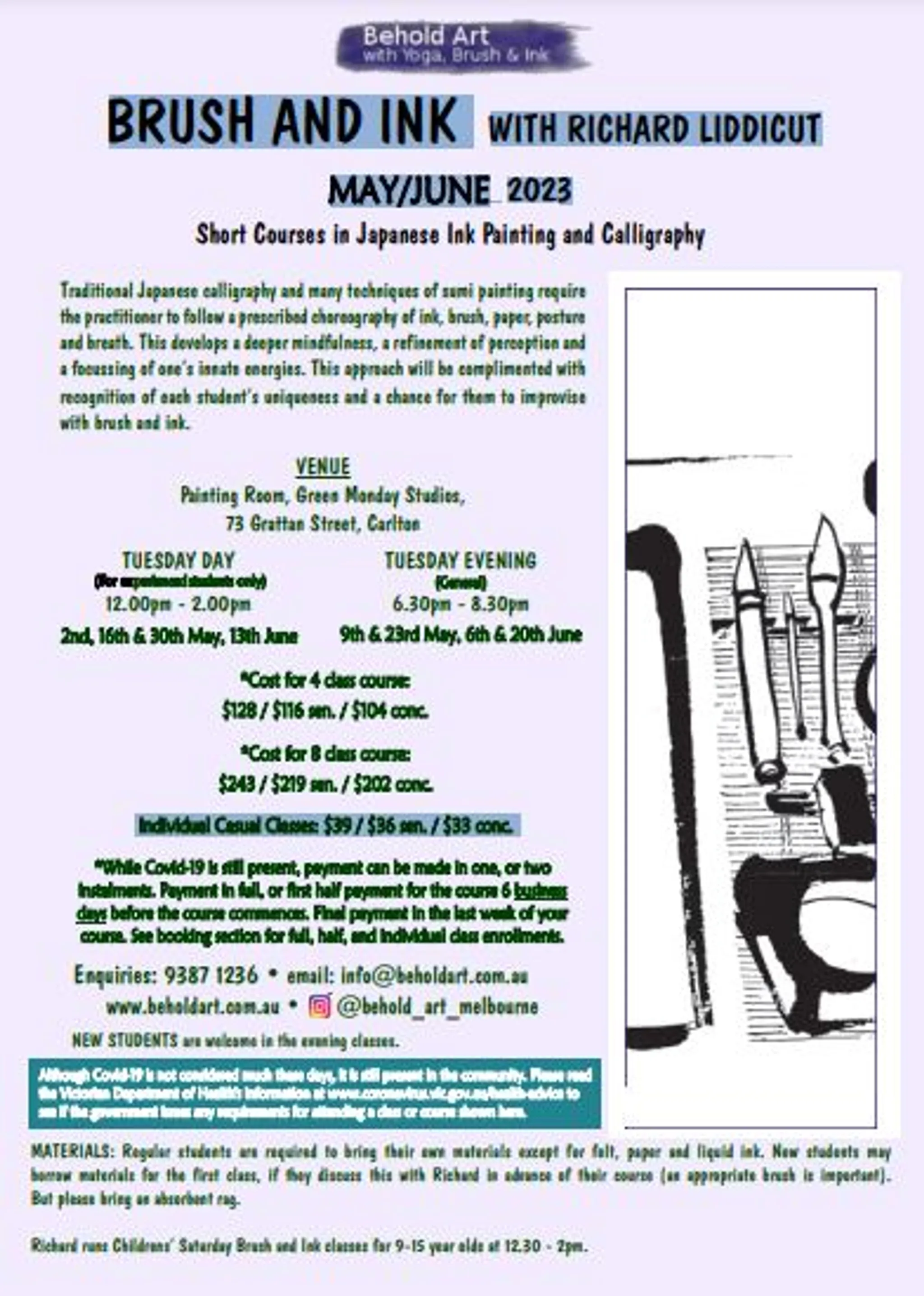 Behold Art with Yoga Brush and Ink