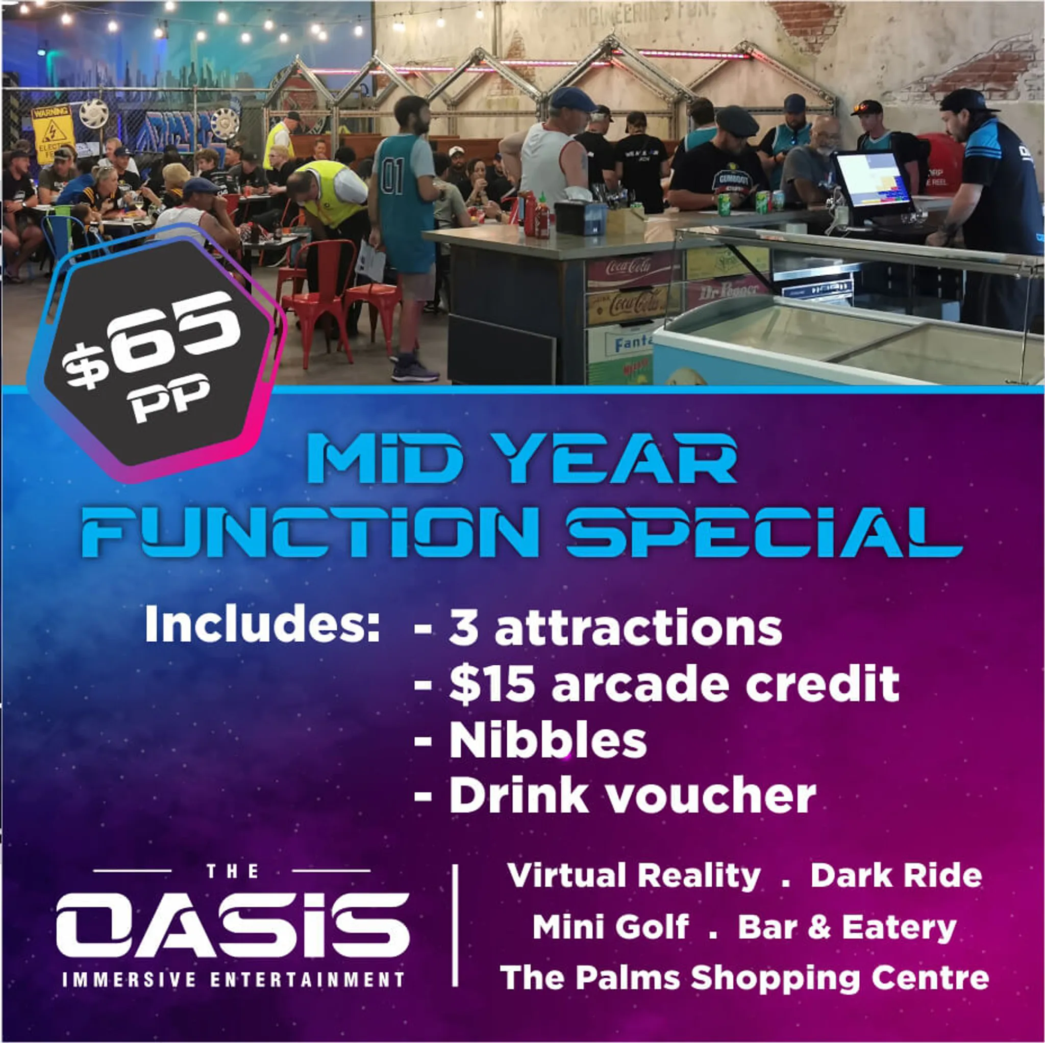 The Oasis - Arcade, Mini Golf, Virtual Reality & Bar/Caf