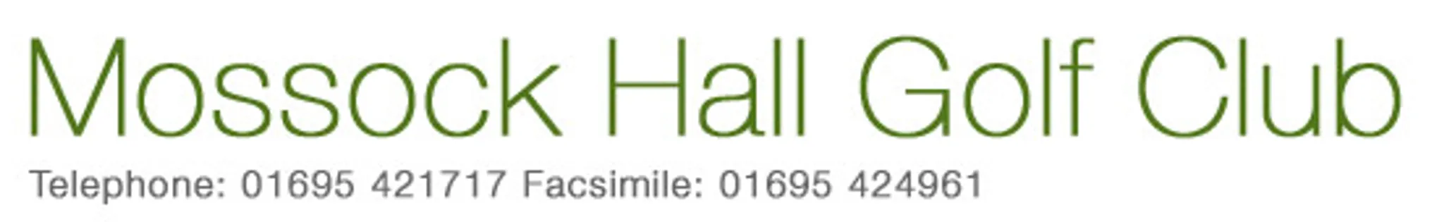 Mossock Hall Golf Club