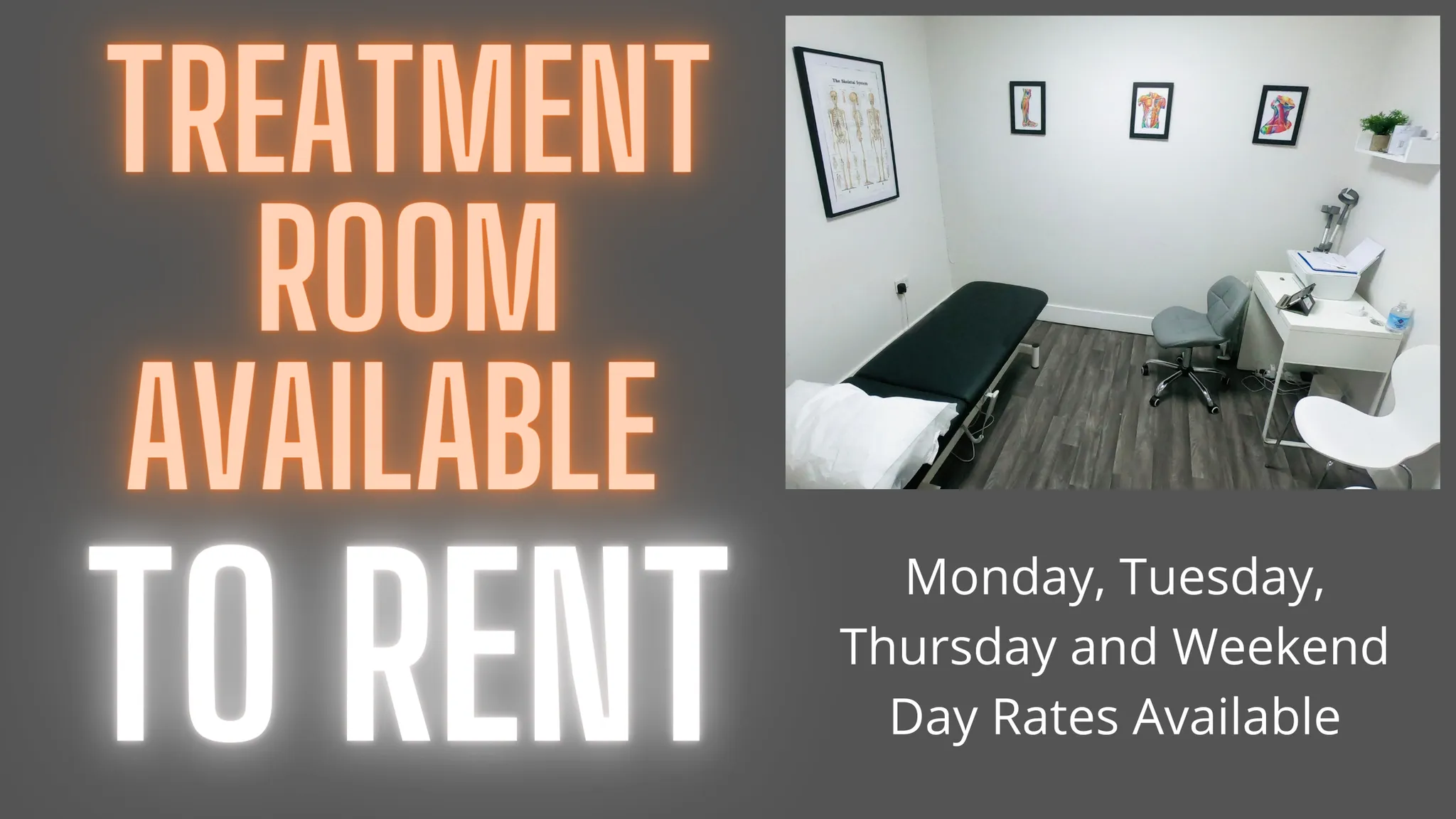 Treatment Room Available to Rent