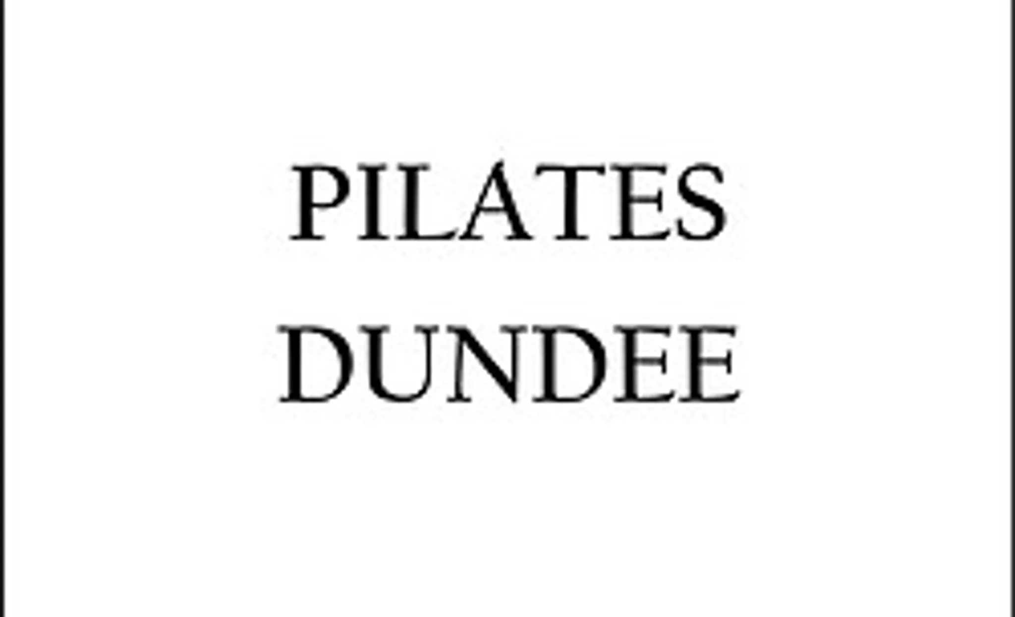 Pilates Dundee