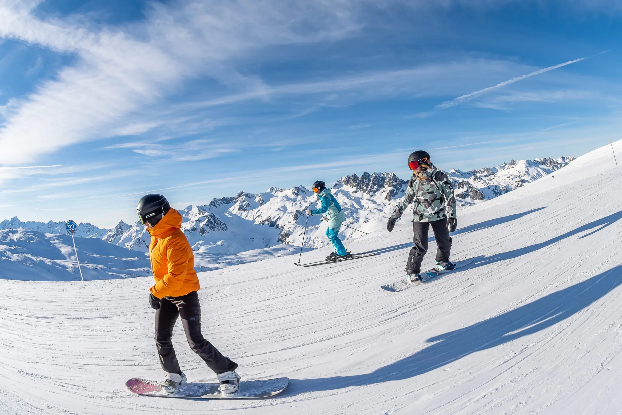 Slopes of Les Sybelles