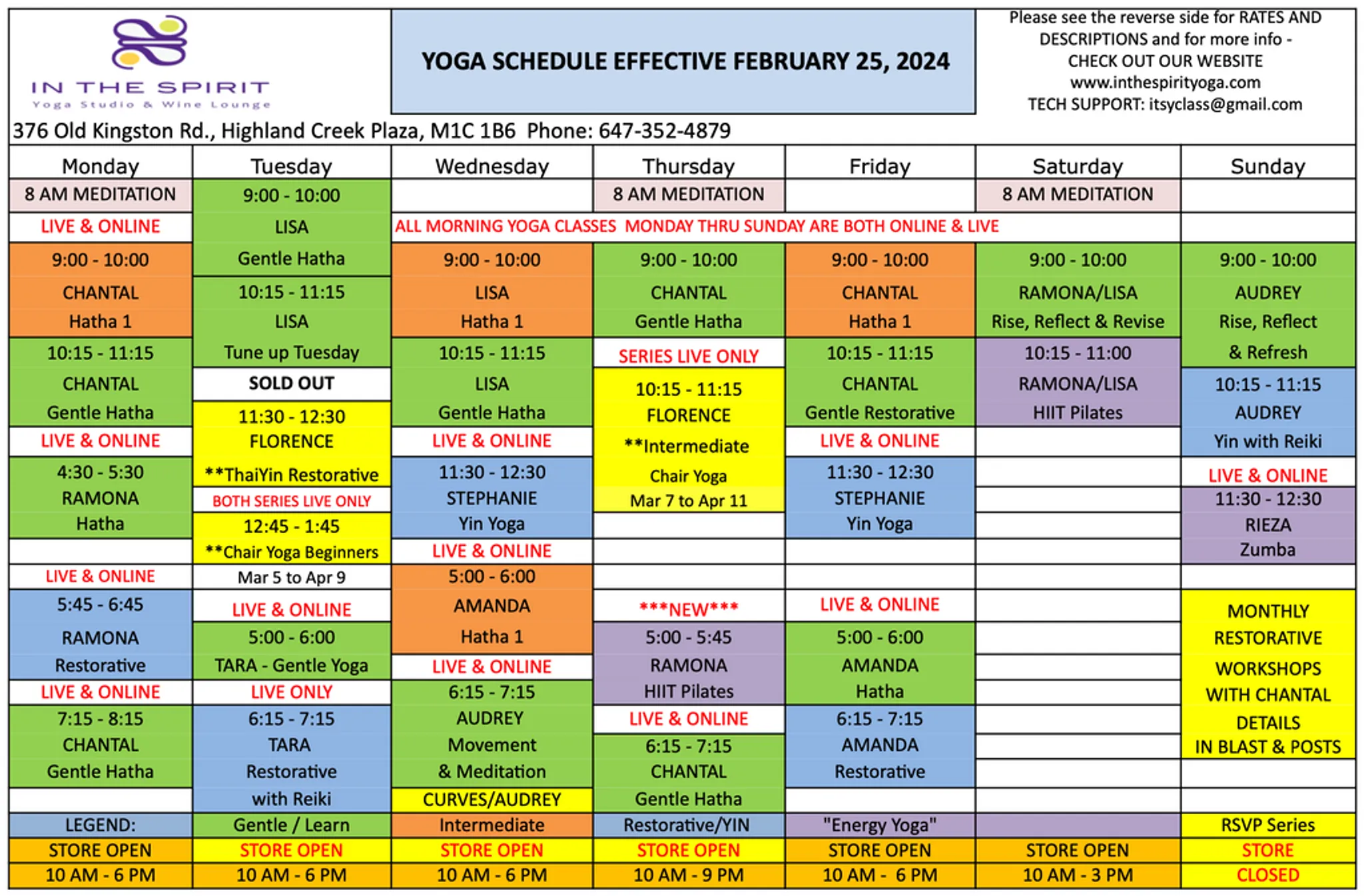 In The Spirit Yoga Studio & Wine Lounge