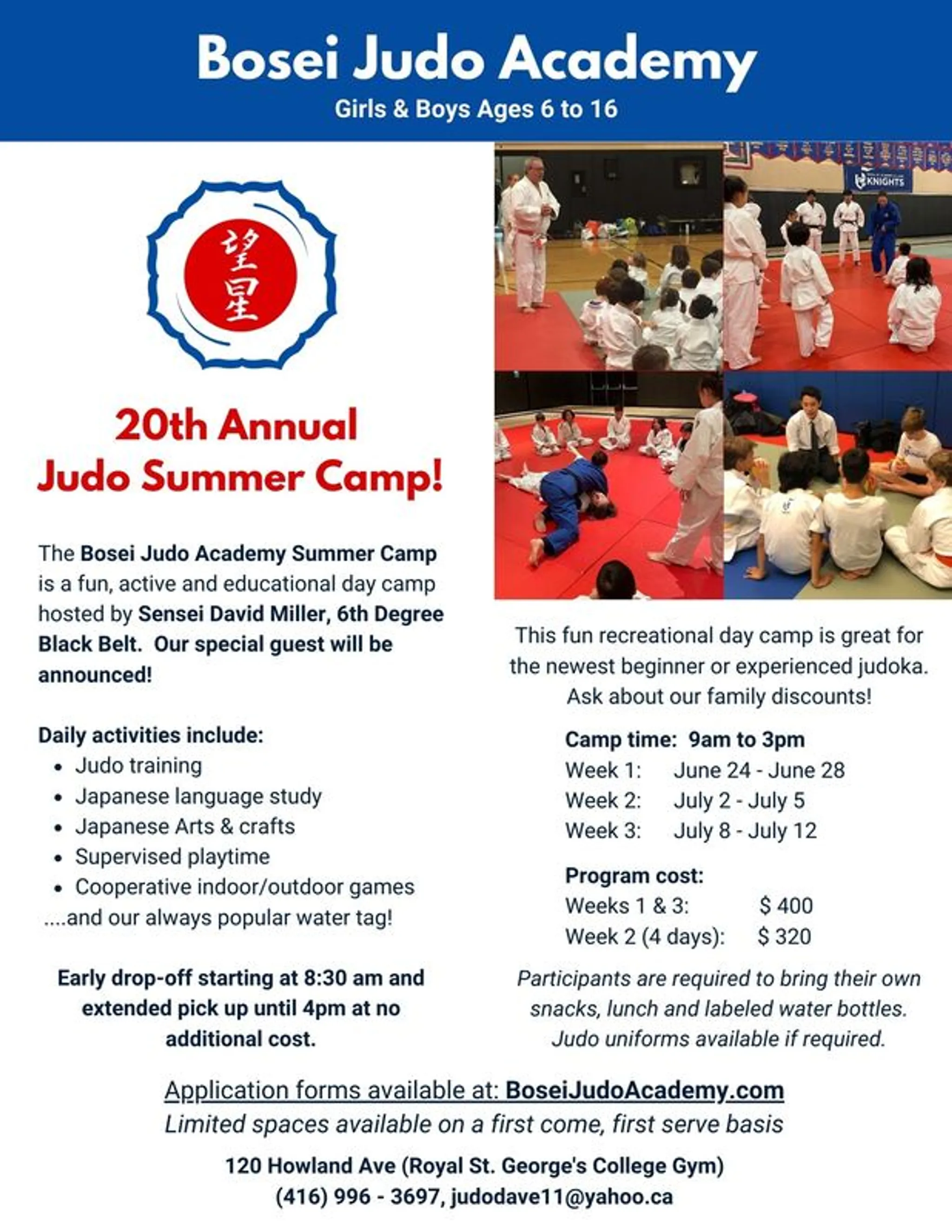 Judo Summer Camp 2024