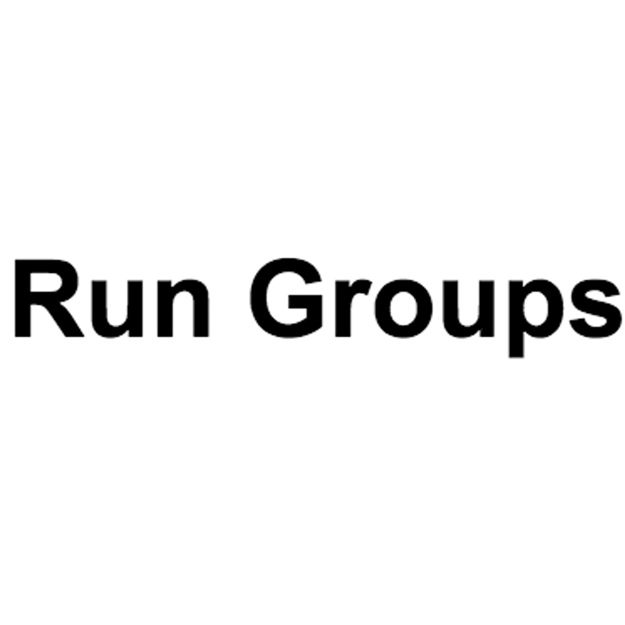 Run Groups