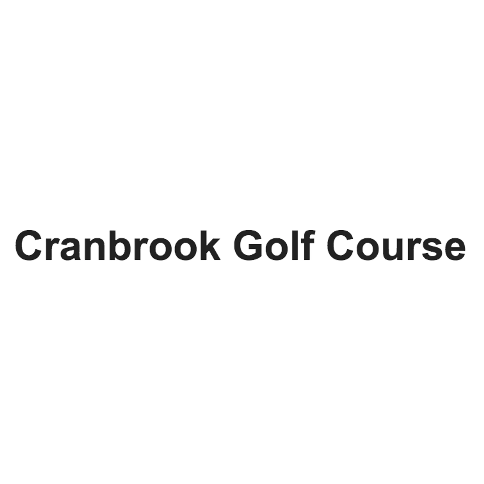 Cranbrook Golf Course