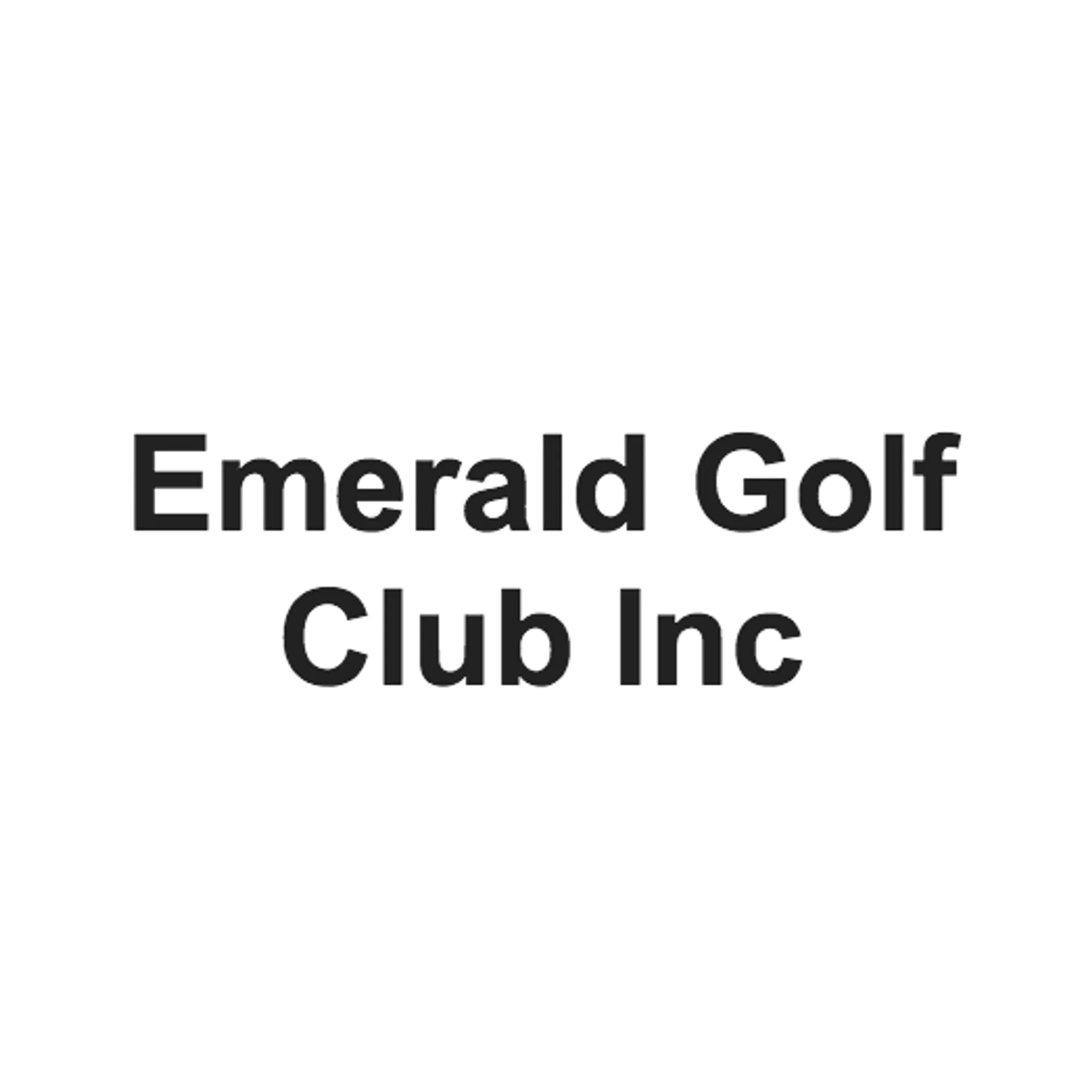 Emerald Golf Club Inc