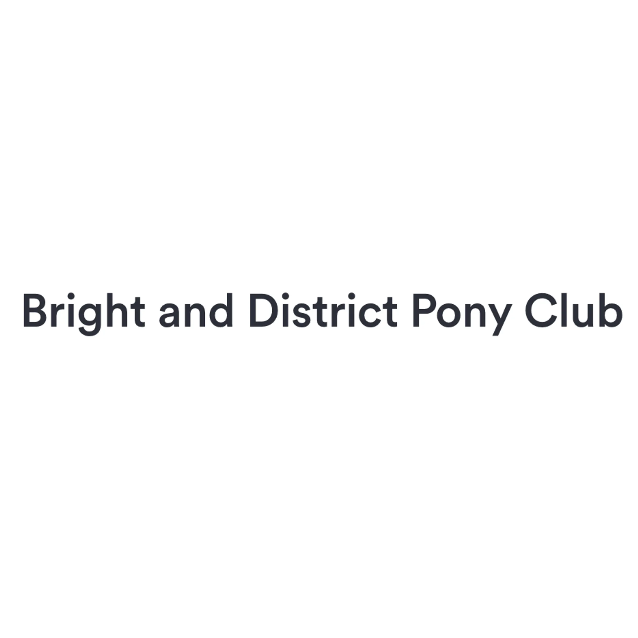 Bright and District Pony Club