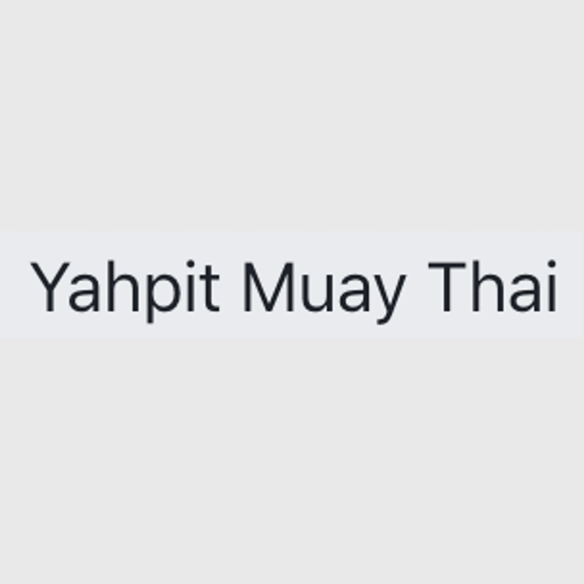 Yahpit Muaythai