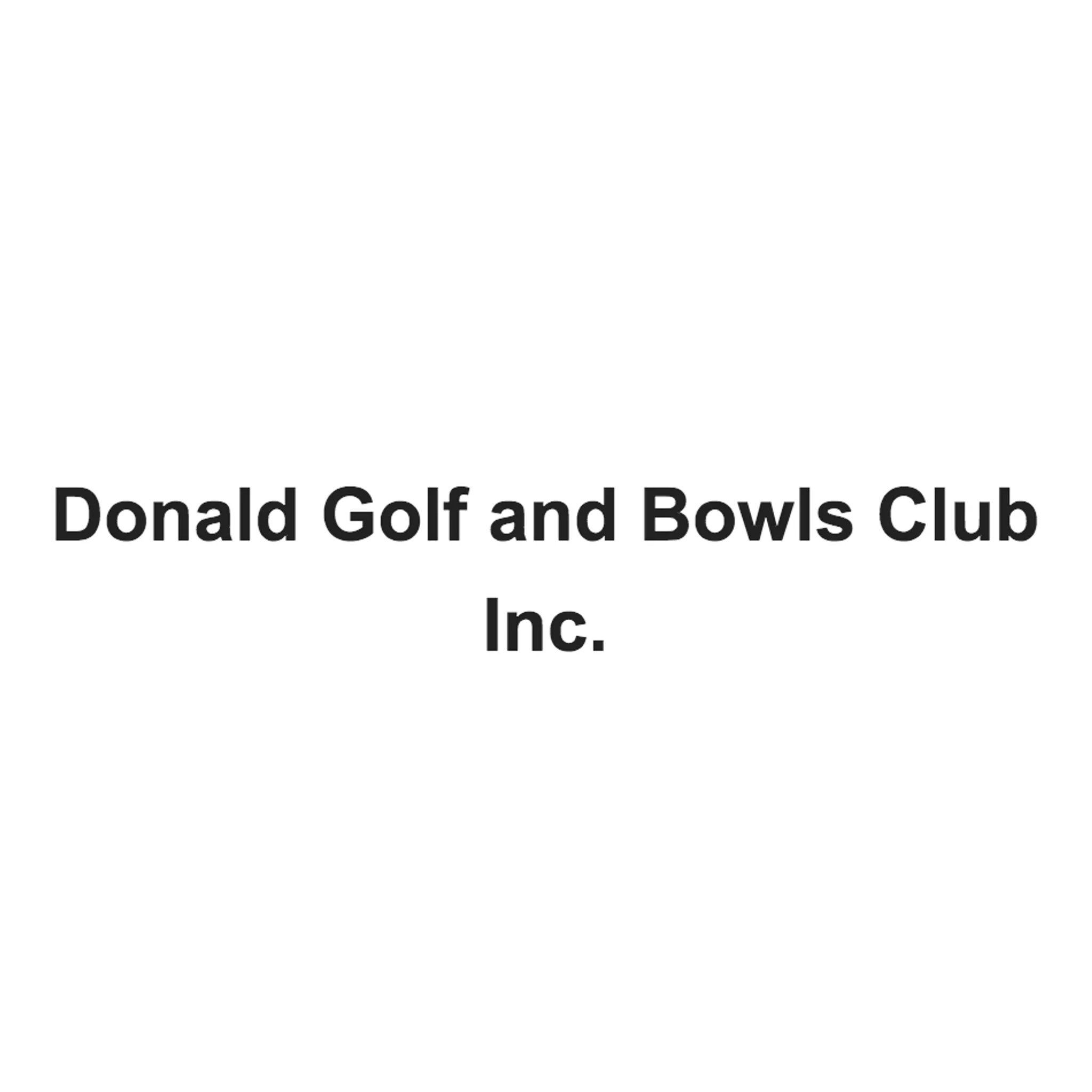Donald Golf and Bowls Club Inc.