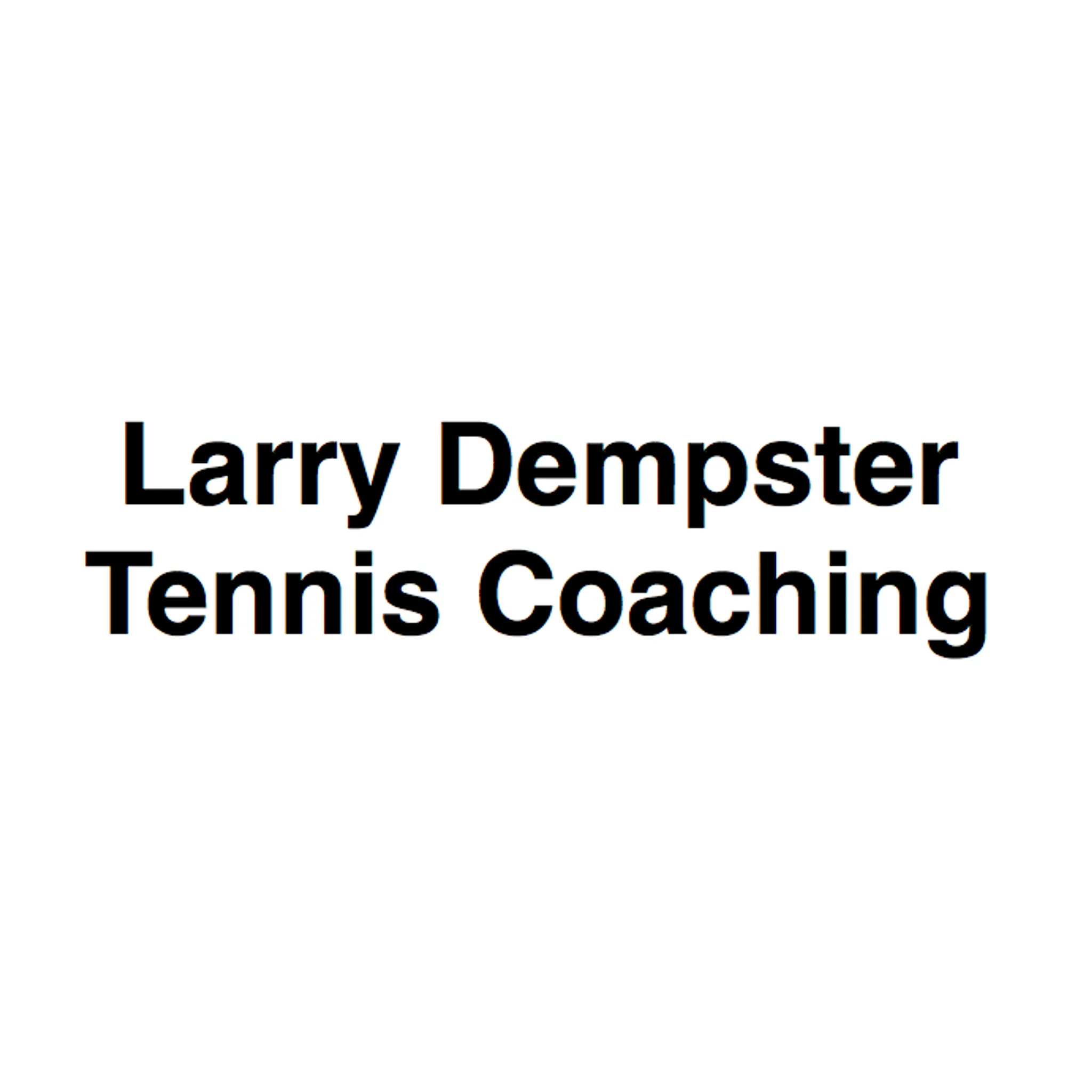 Larry Dempster Tennis Coaching