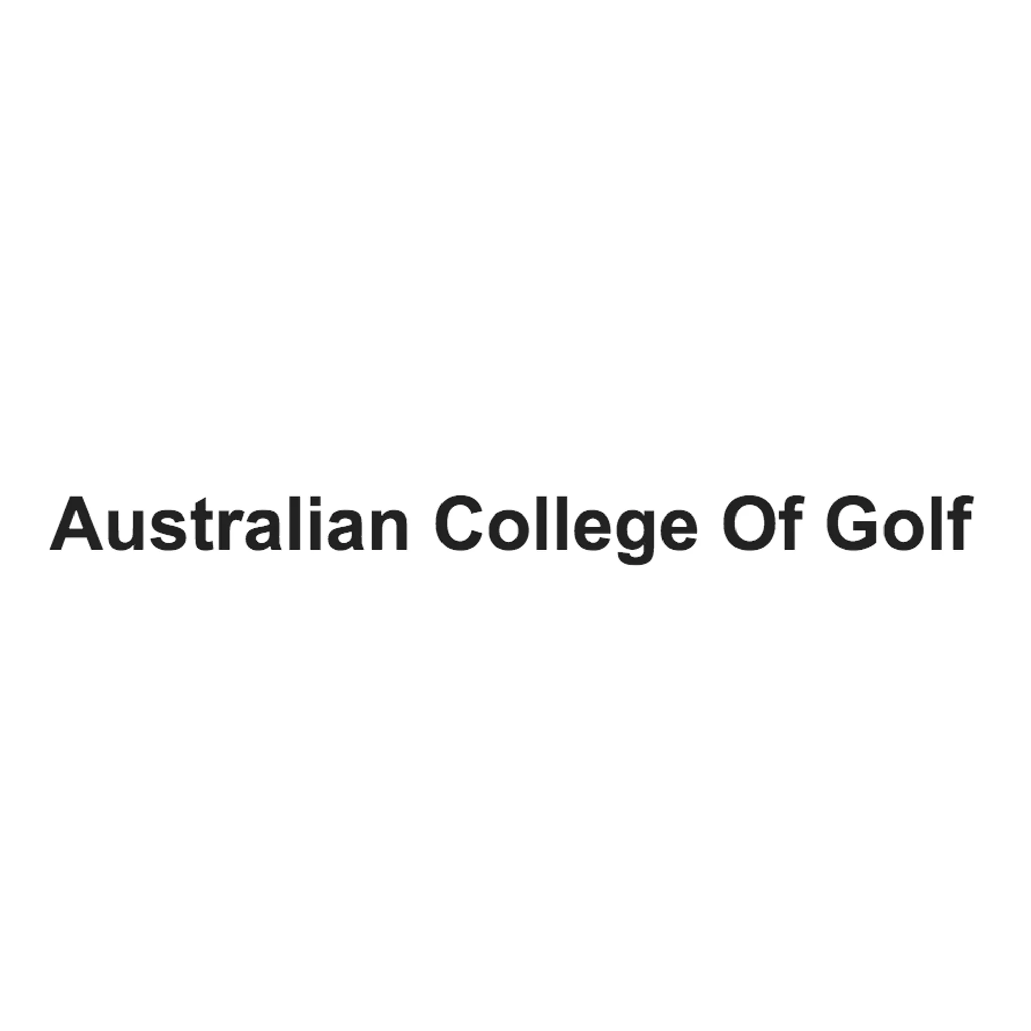Australian College Of Golf