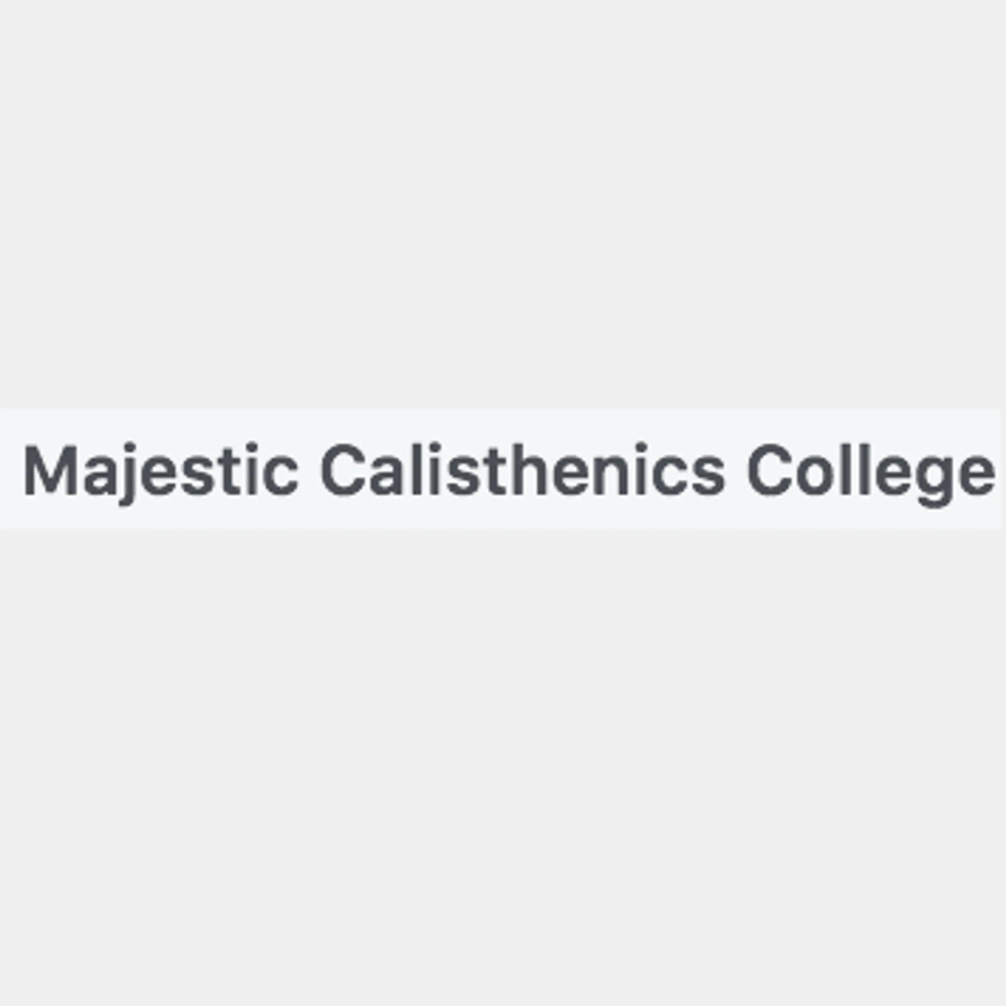 Majestic Calisthenics Club