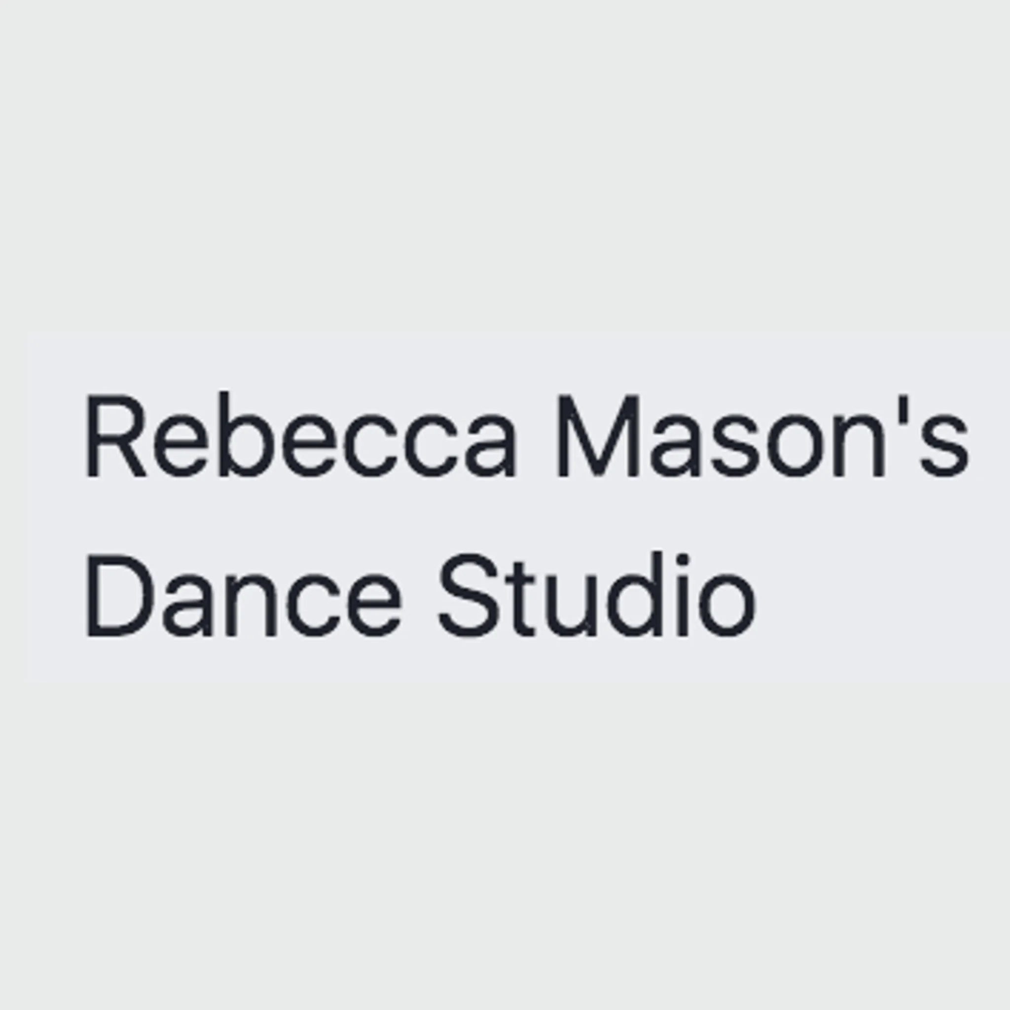 Rebecca Mason's Dance Studio