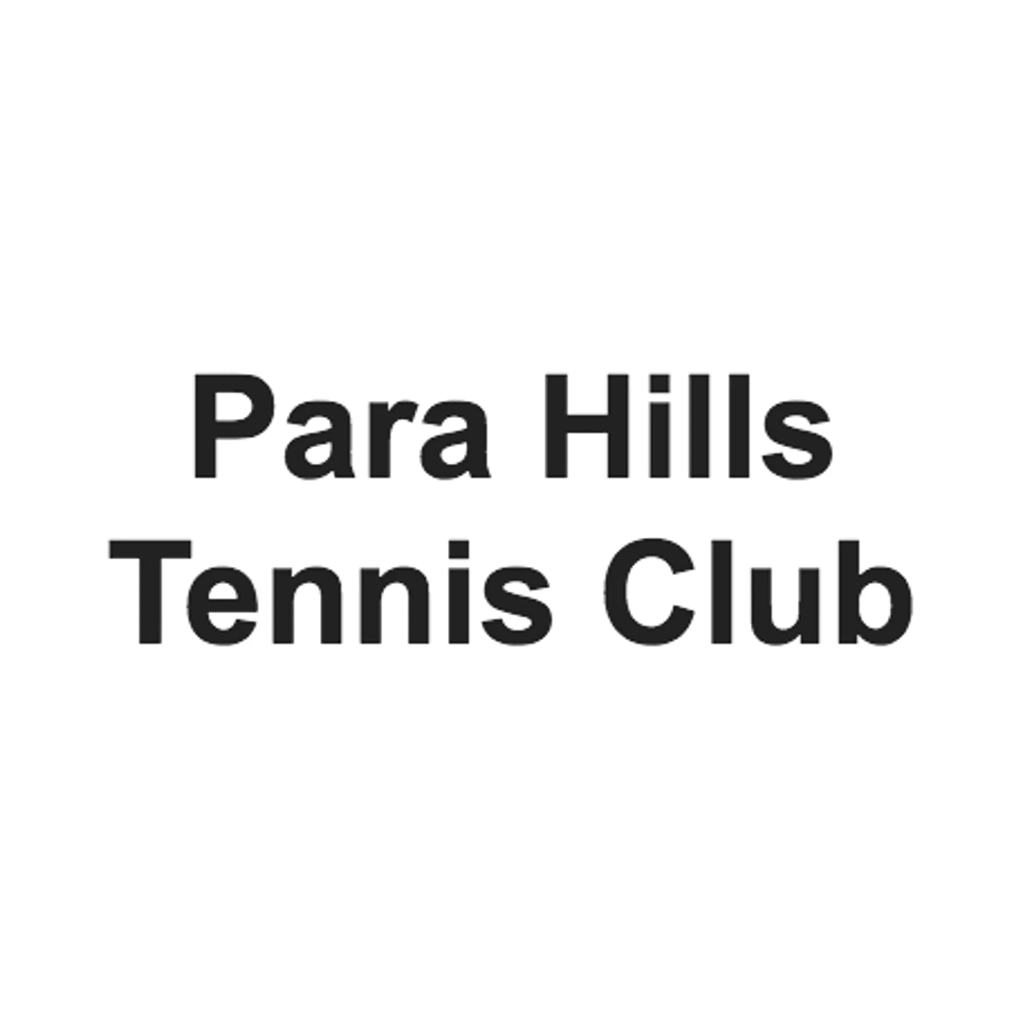 Para Hills Tennis Club