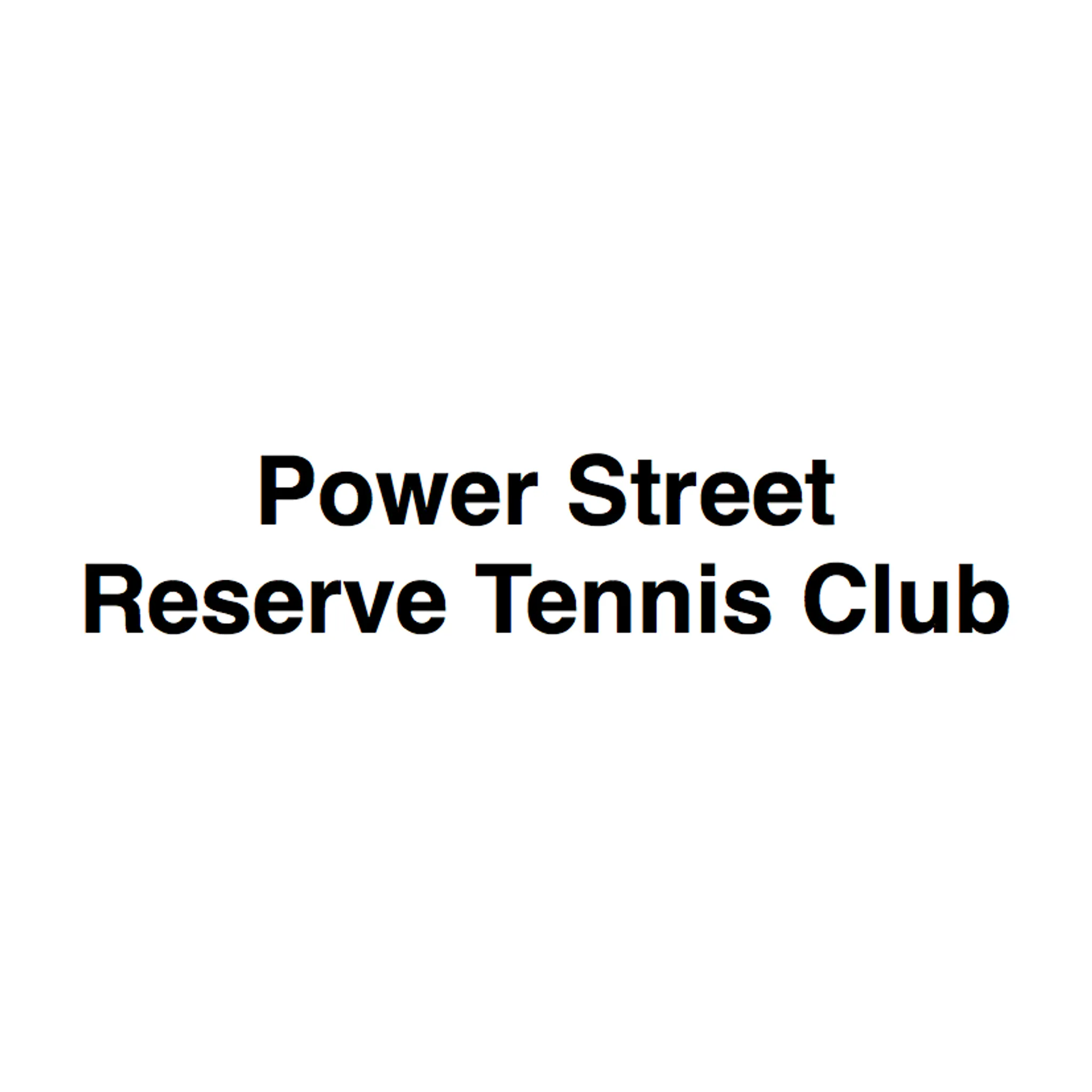 Power Street Reserve Tennis Club