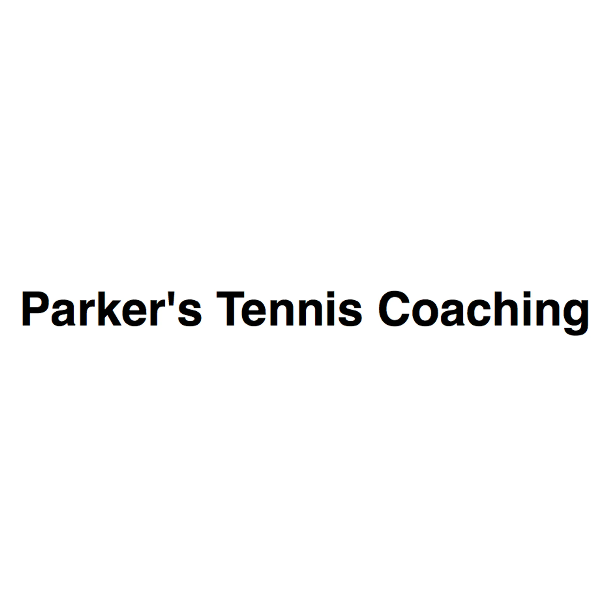 Parker's Tennis Coaching
