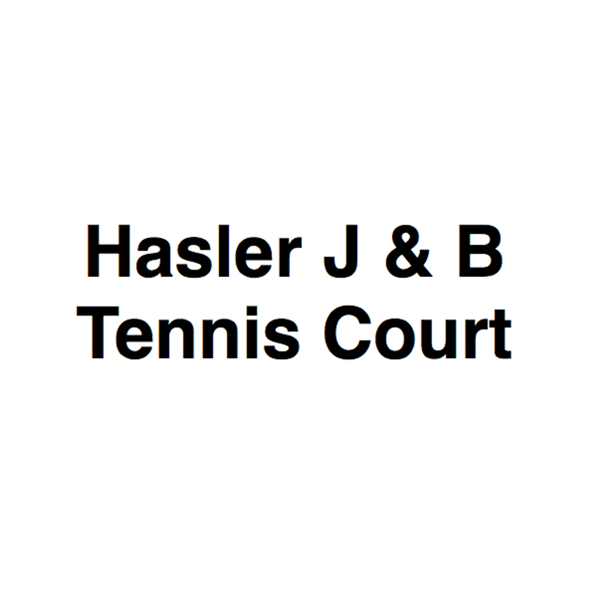 Hasler J & B Tennis Court