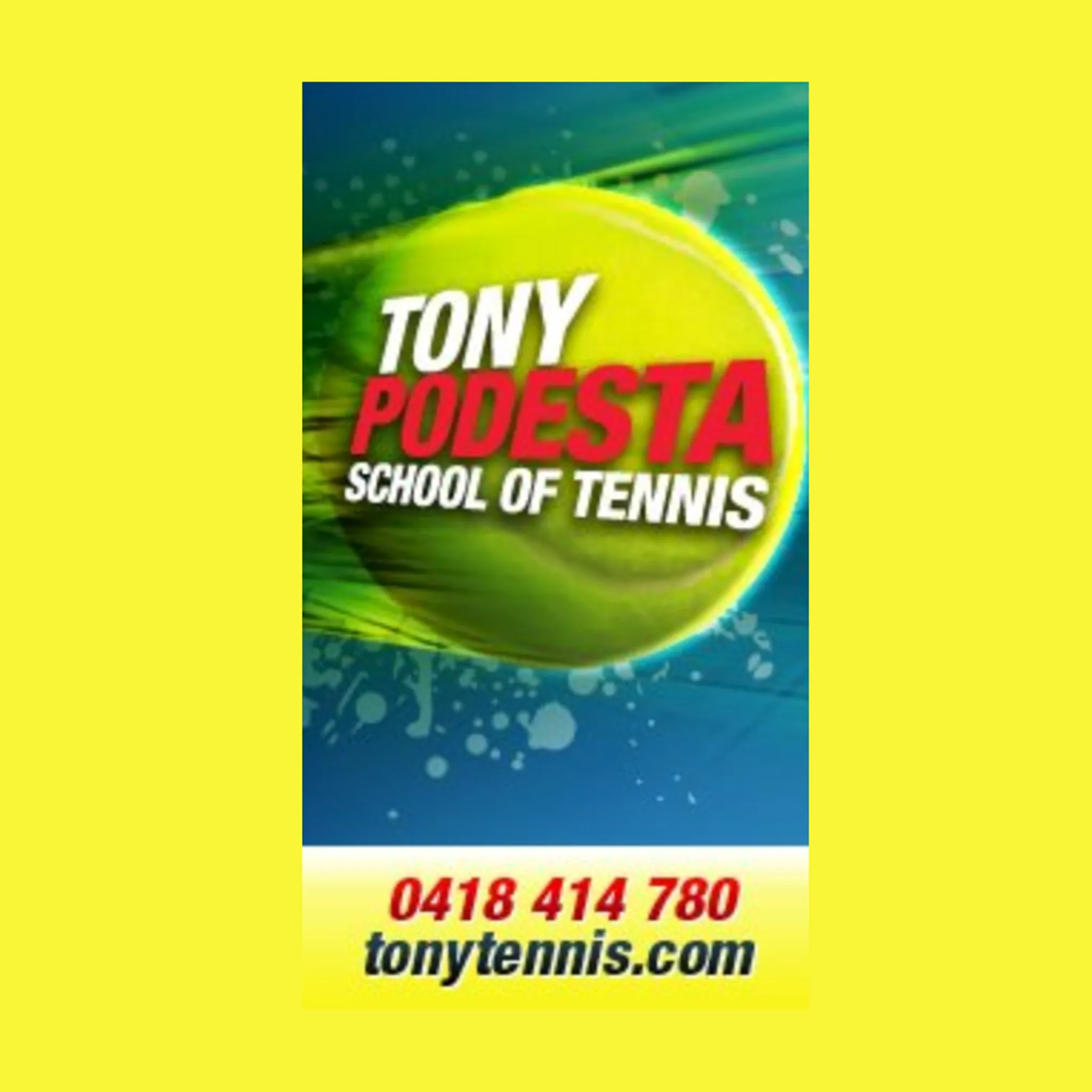 Tony Podesta School Of Tennis
