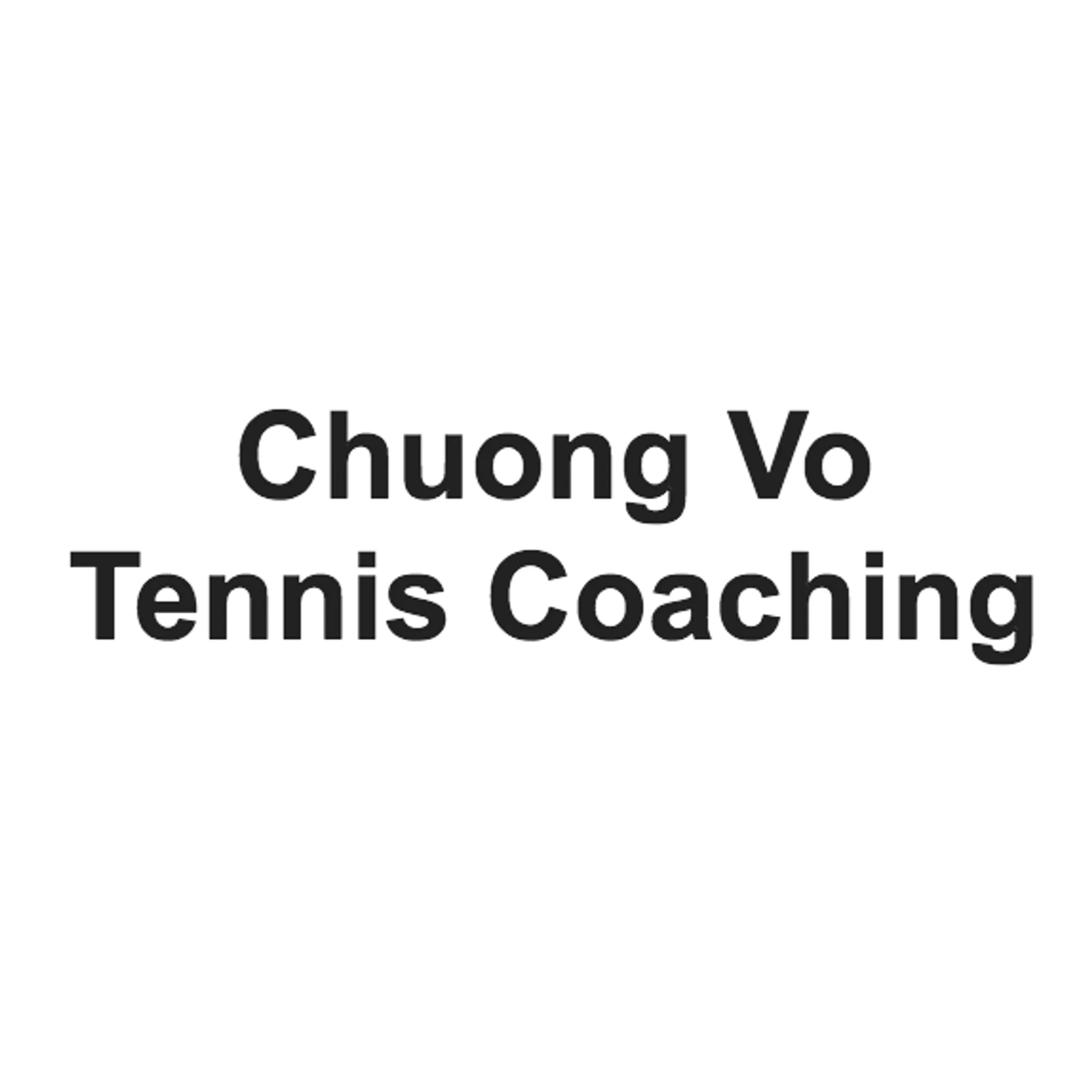 Chuong Vo Tennis Coaching