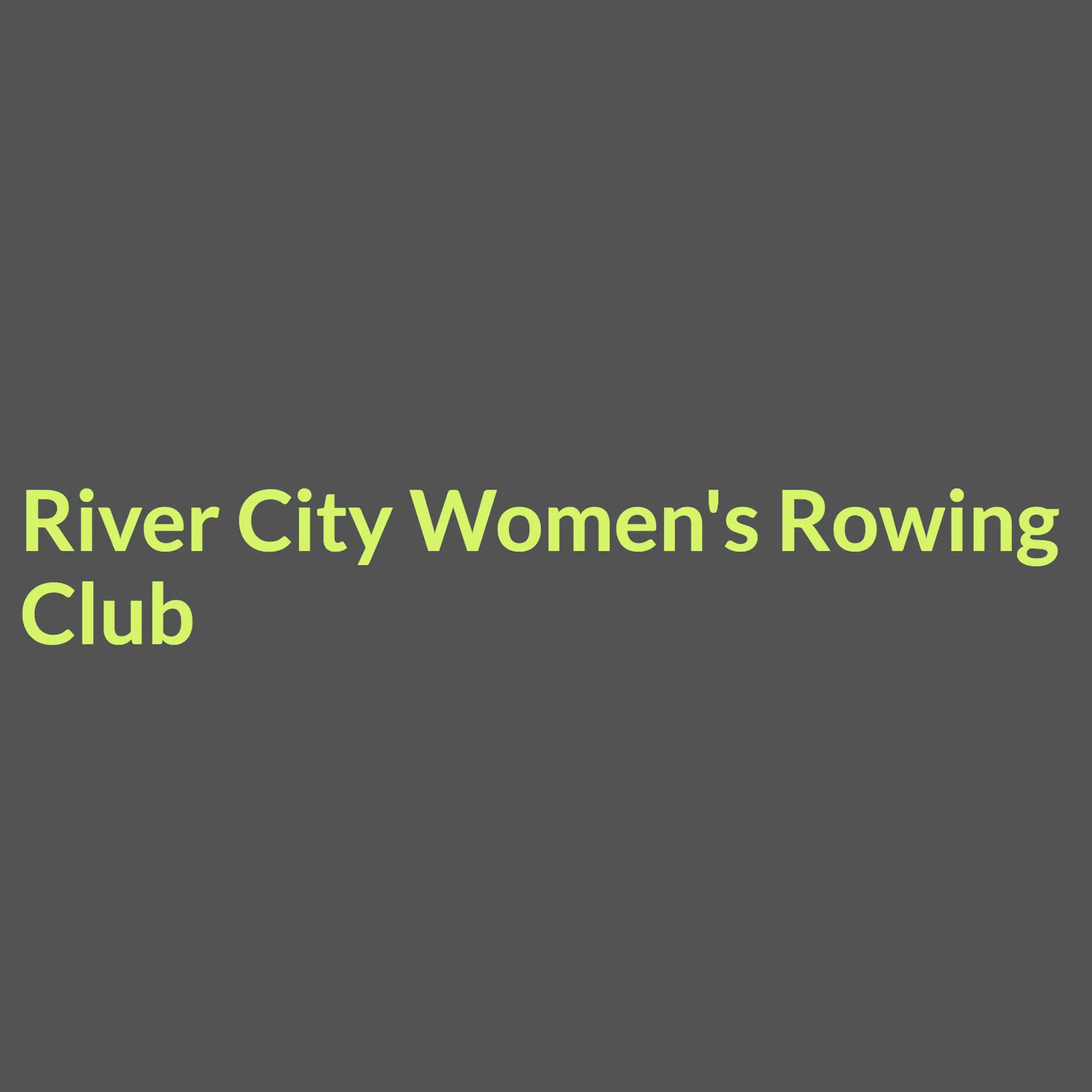 River City Women's Rowing Club