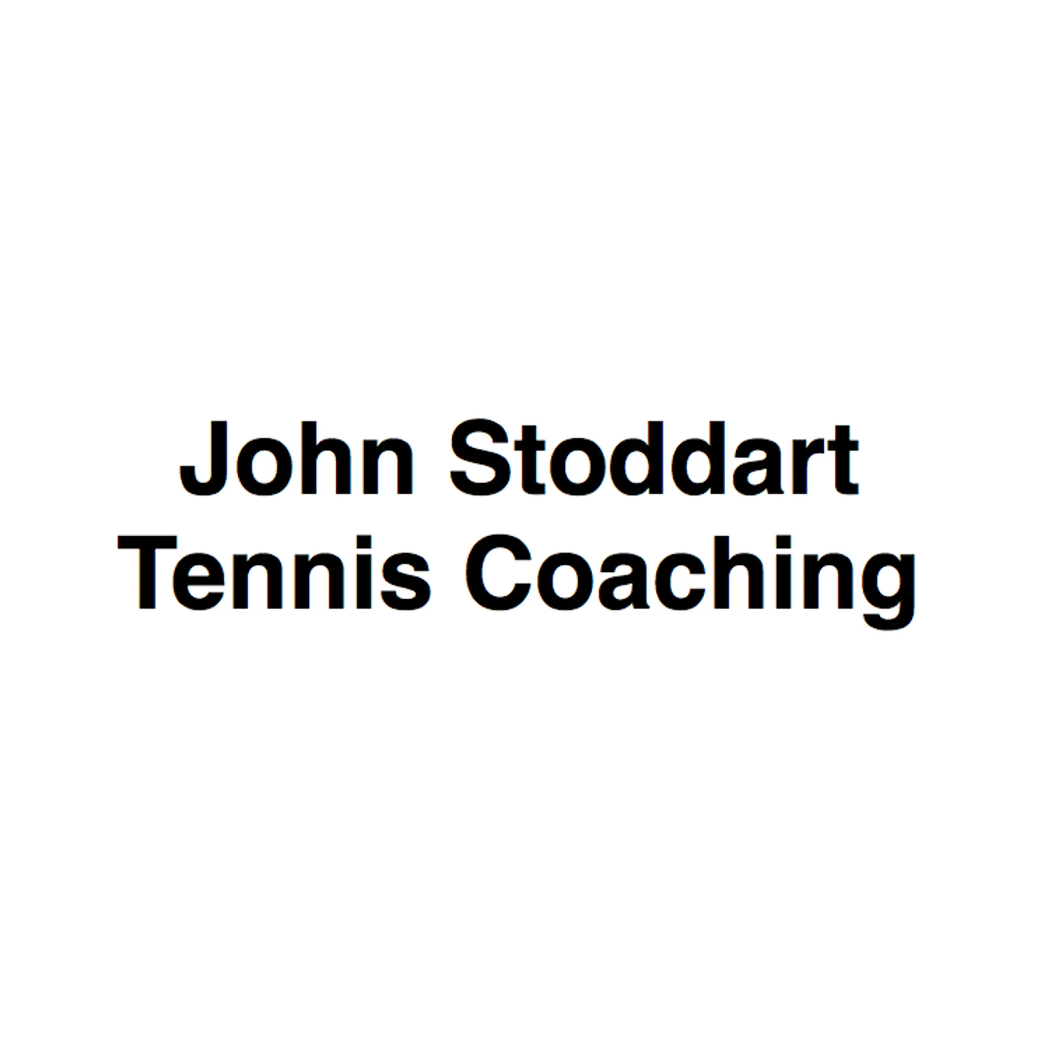 John Stoddart Tennis Coaching