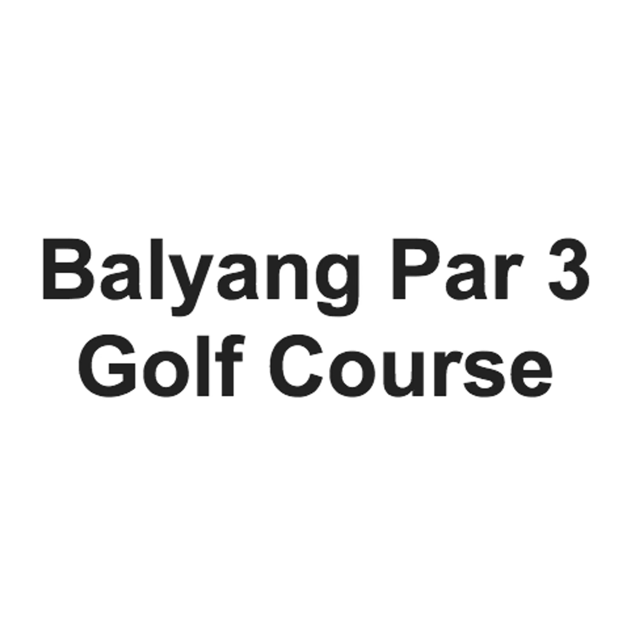 Balyang Par 3 Golf Course