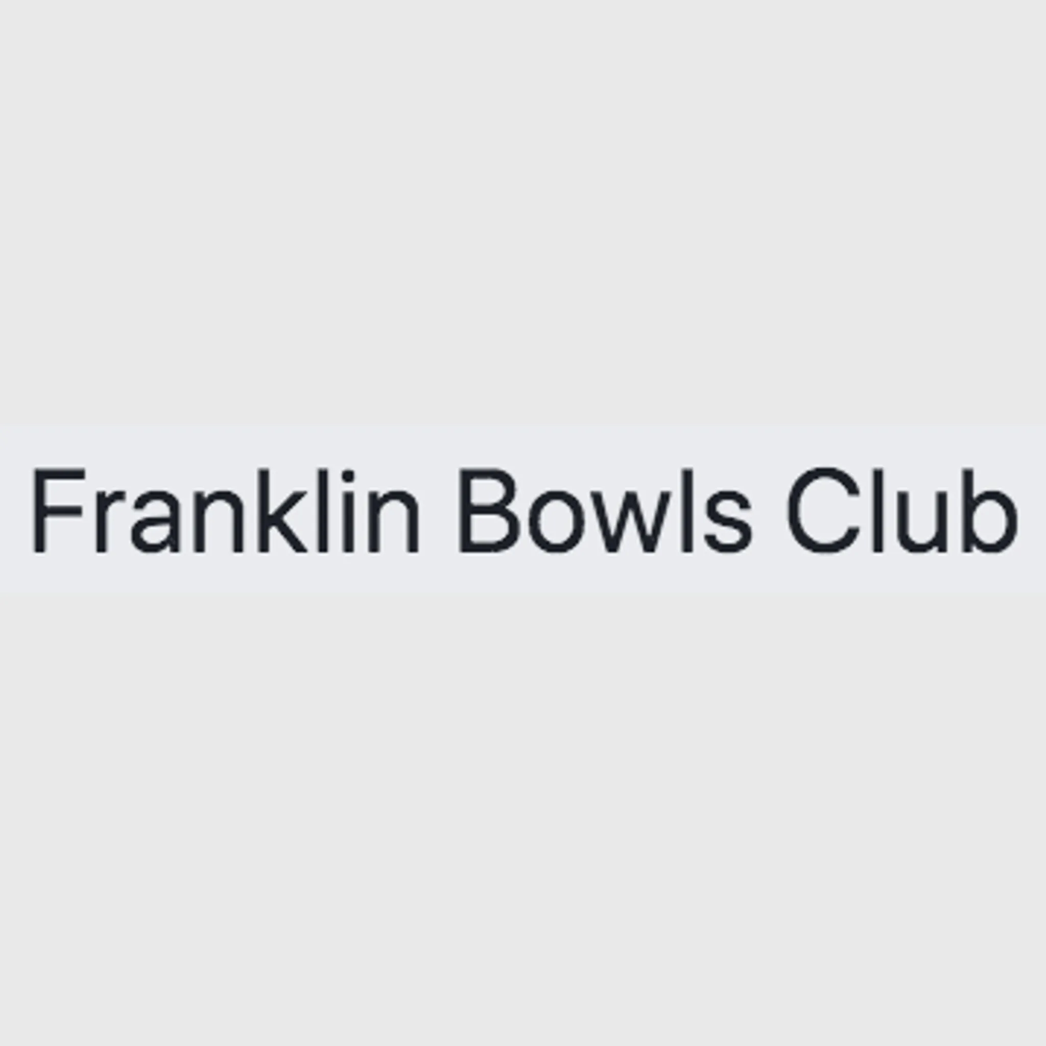 Franklin Bowls Club