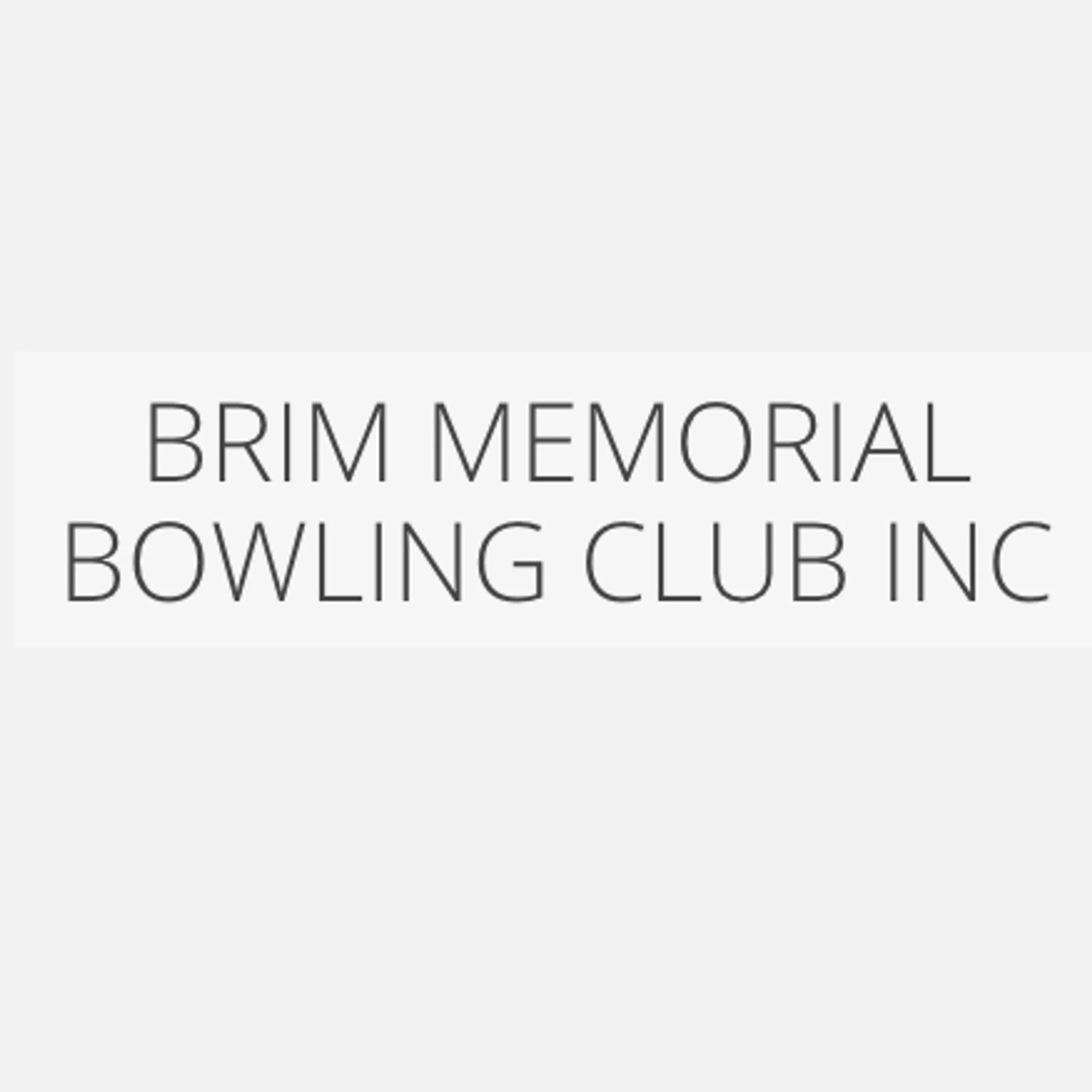 Brim Memorial Bowling Club