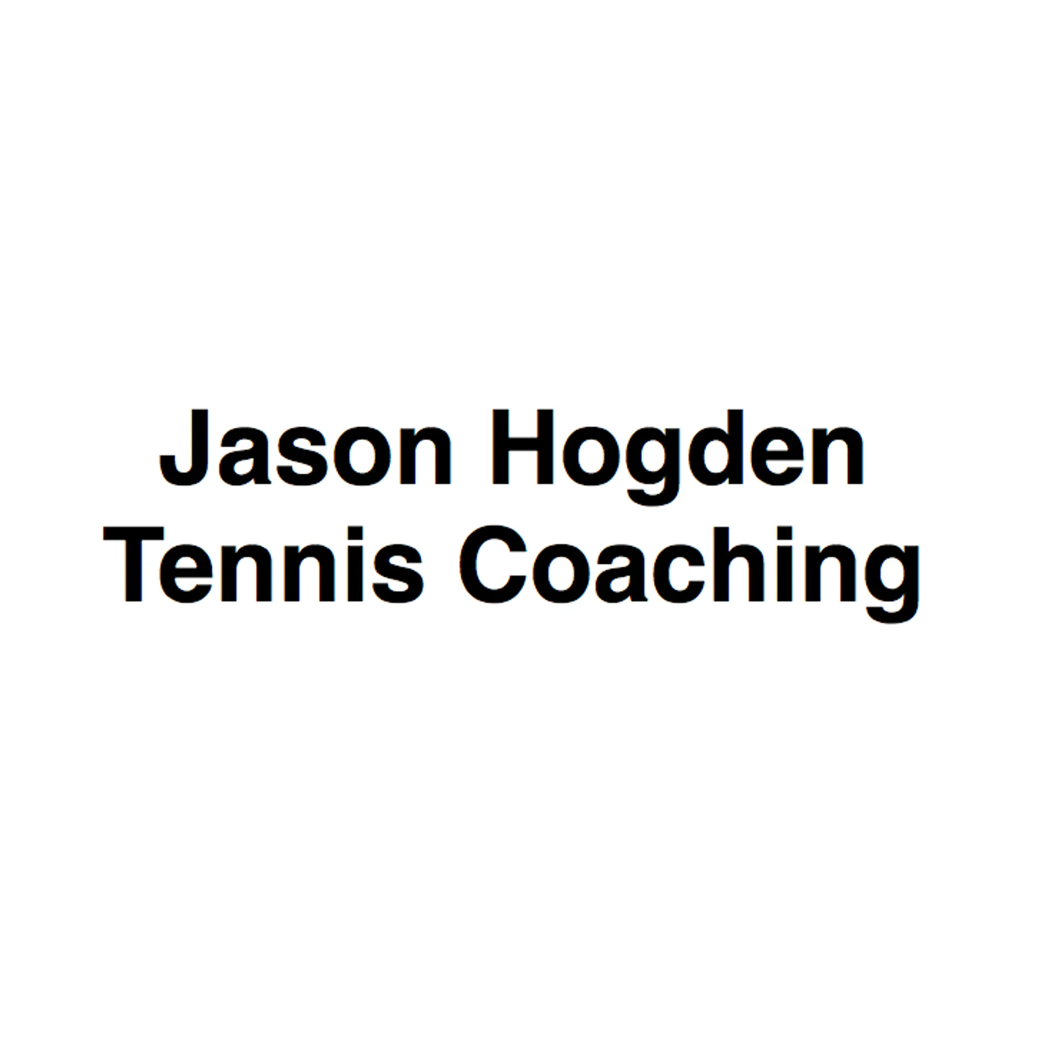 Jason Hogden Tennis Coaching