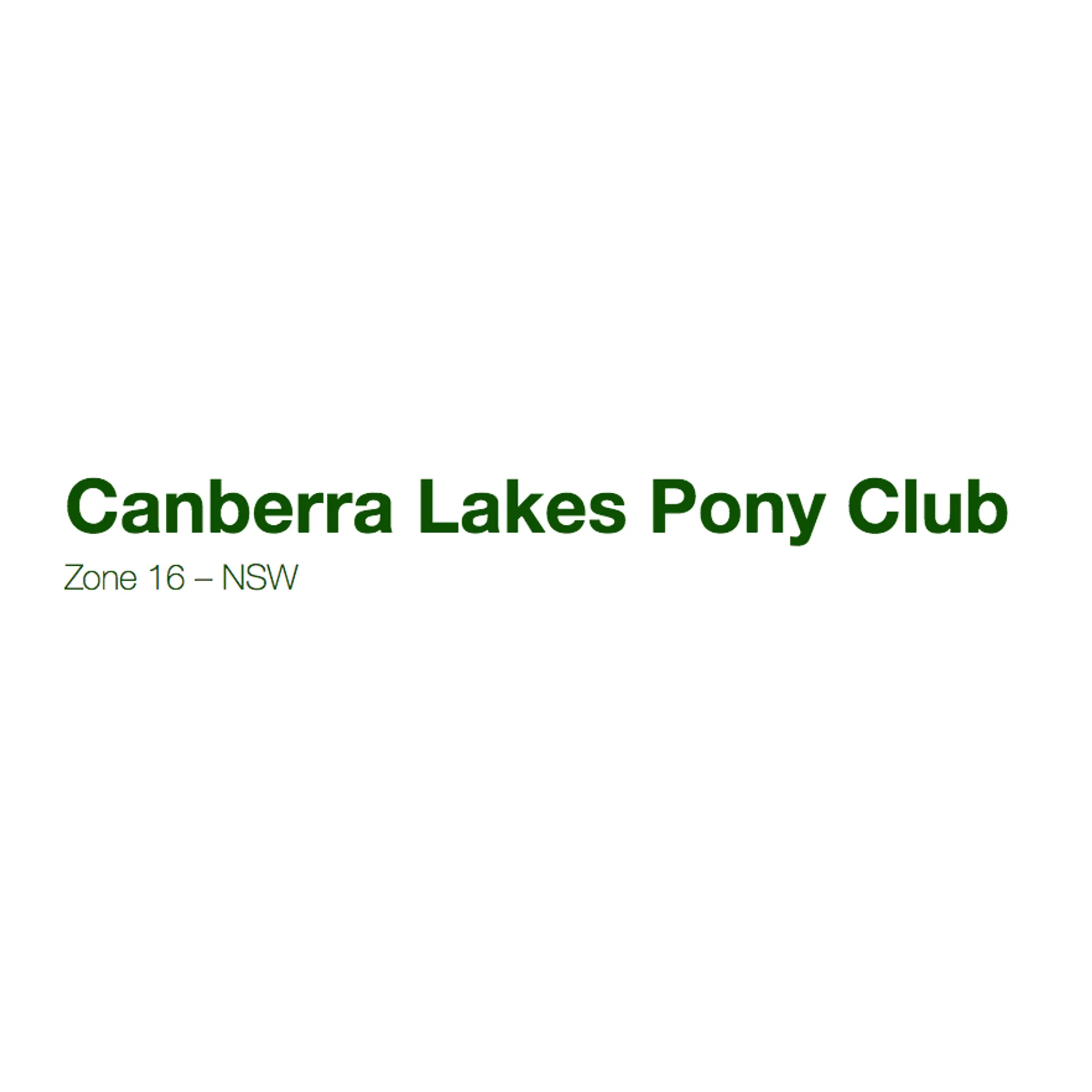 Canberra Lakes Pony Club