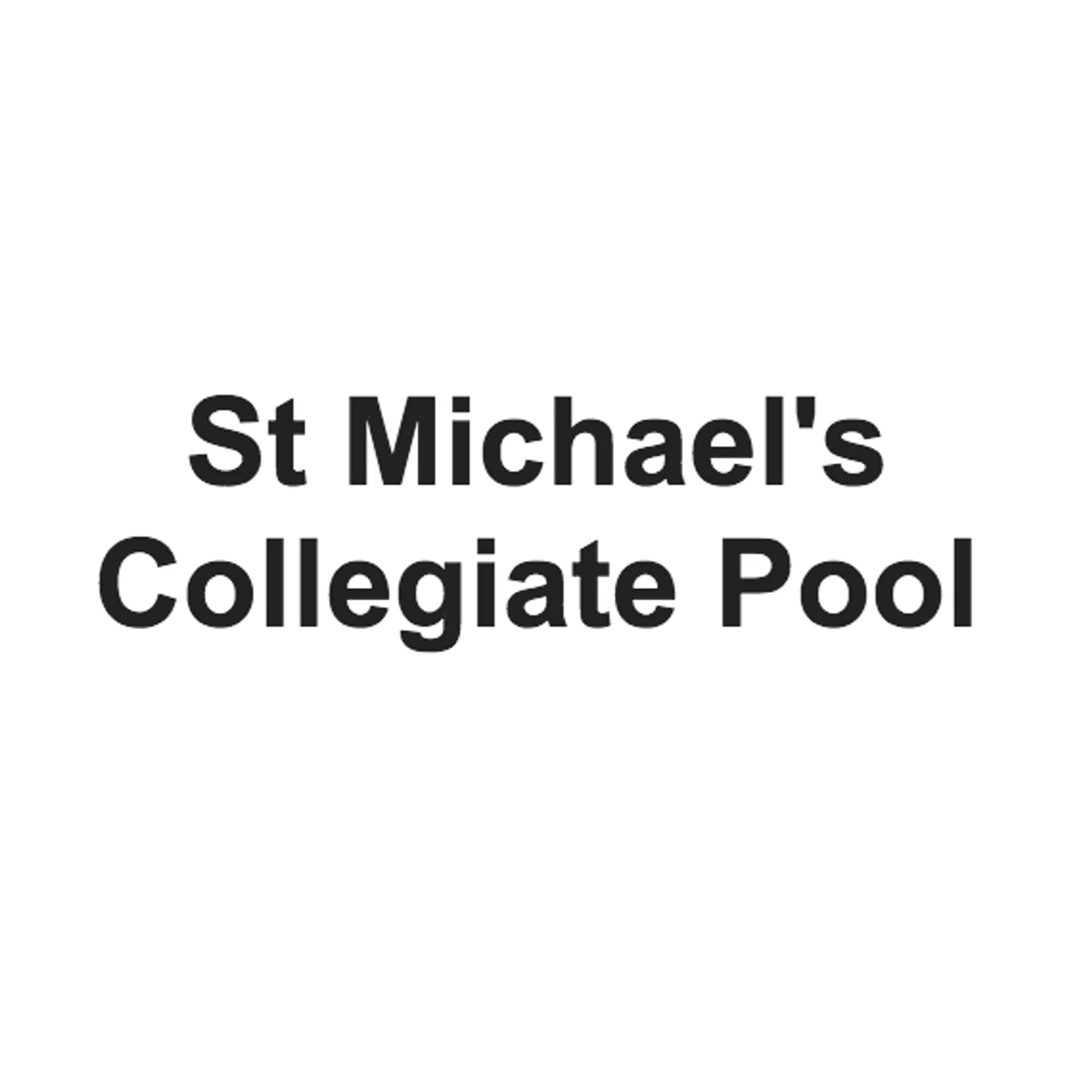 St Michael's Collegiate Pool