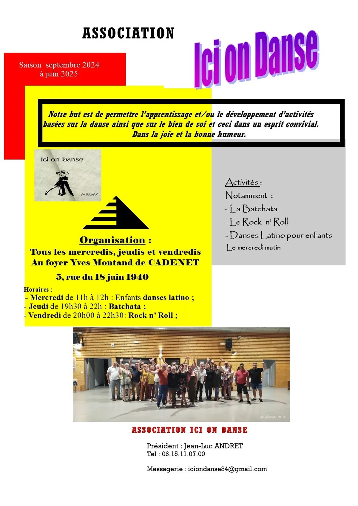 Association "ICI ON DANSE" à Cadenet 84160