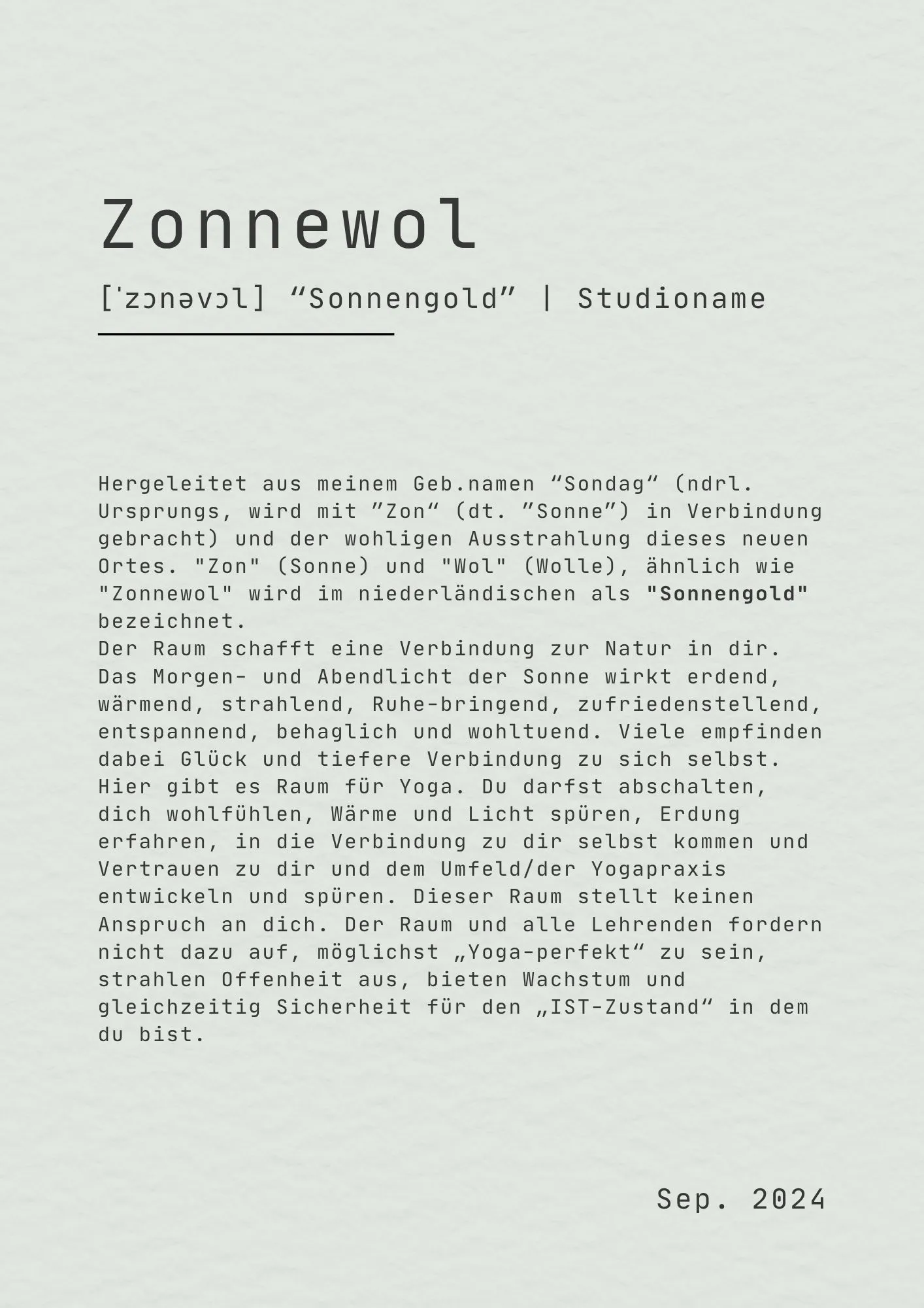Zonnewol Yogastudio